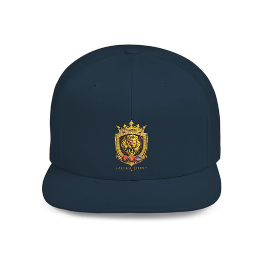 Gold Lion Crest Snapback Cap Printify