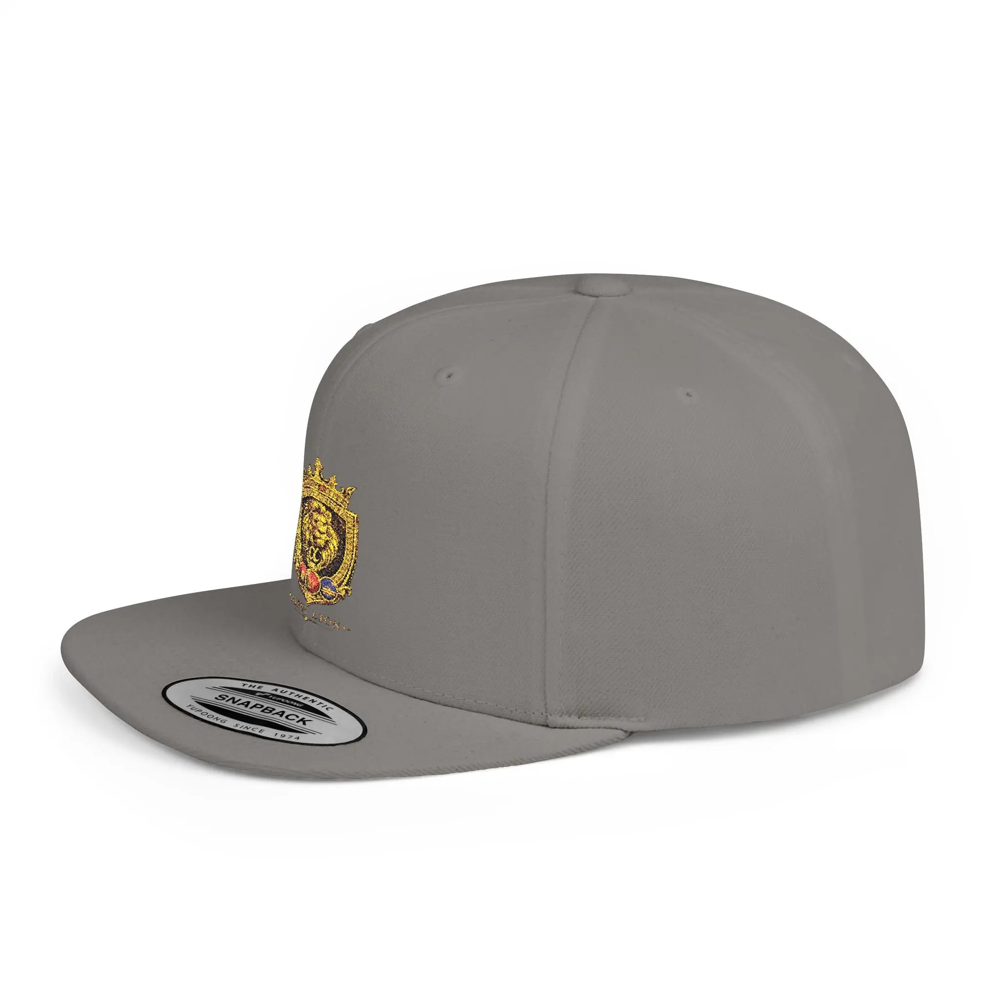 Gold Lion Crest Snapback Cap Printify