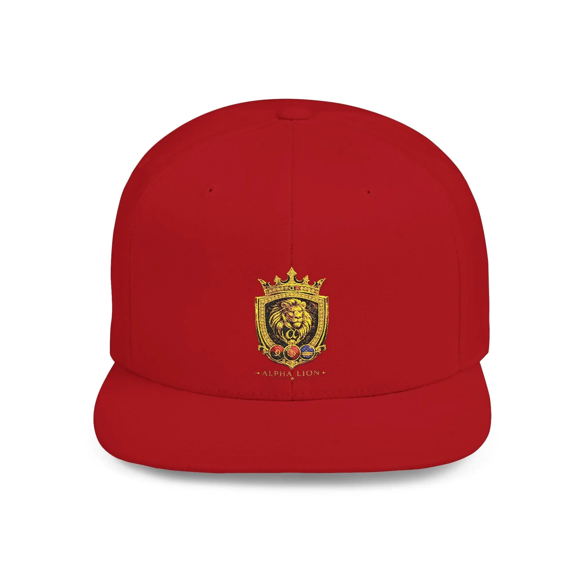 Gold Lion Crest Snapback Cap Printify