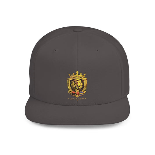 Gold Lion Crest Snapback Cap Printify
