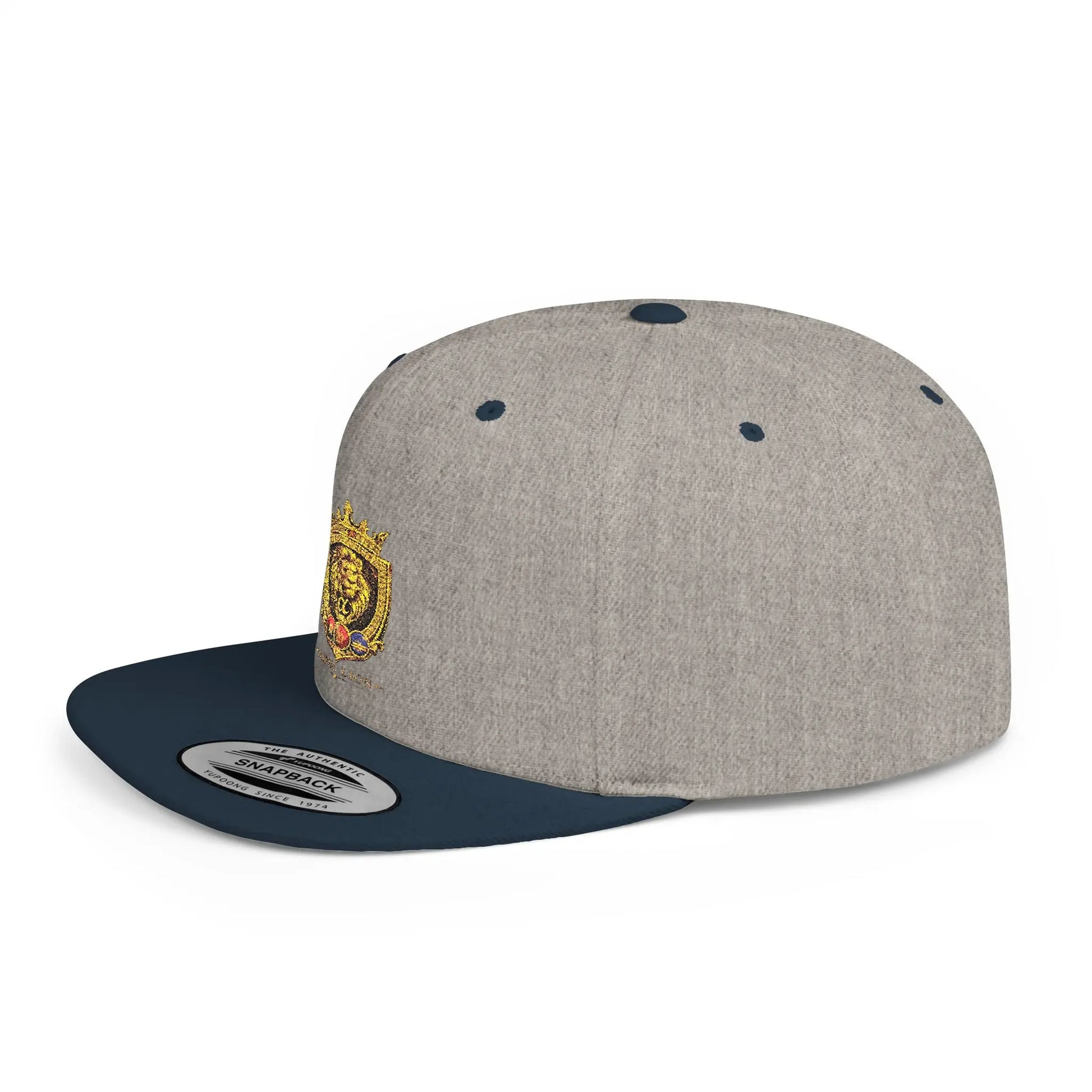 Gold Lion Crest Snapback Cap Printify