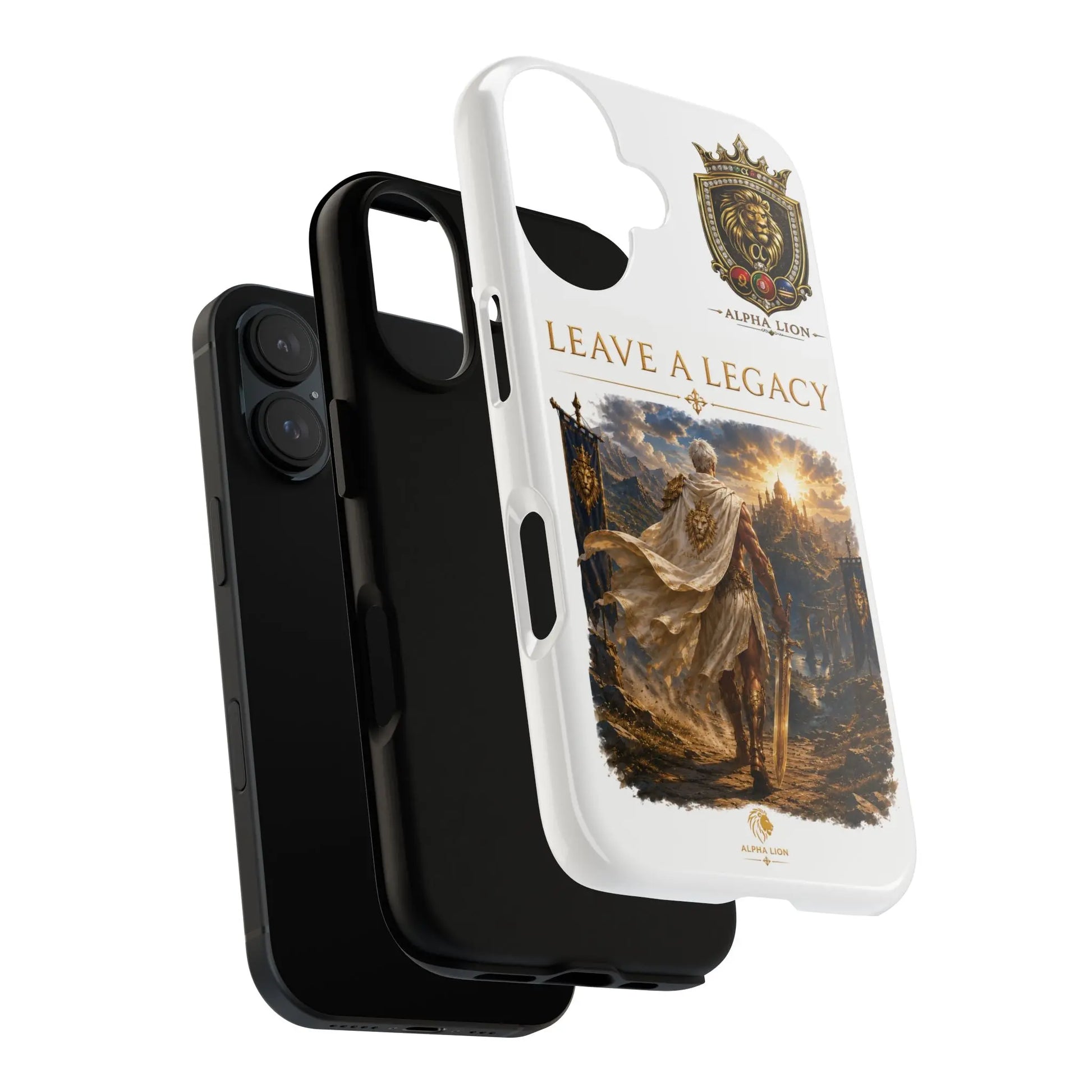 Leave a Legacy Phone Case — Knight & Crest Protective iPhone Cover Printify