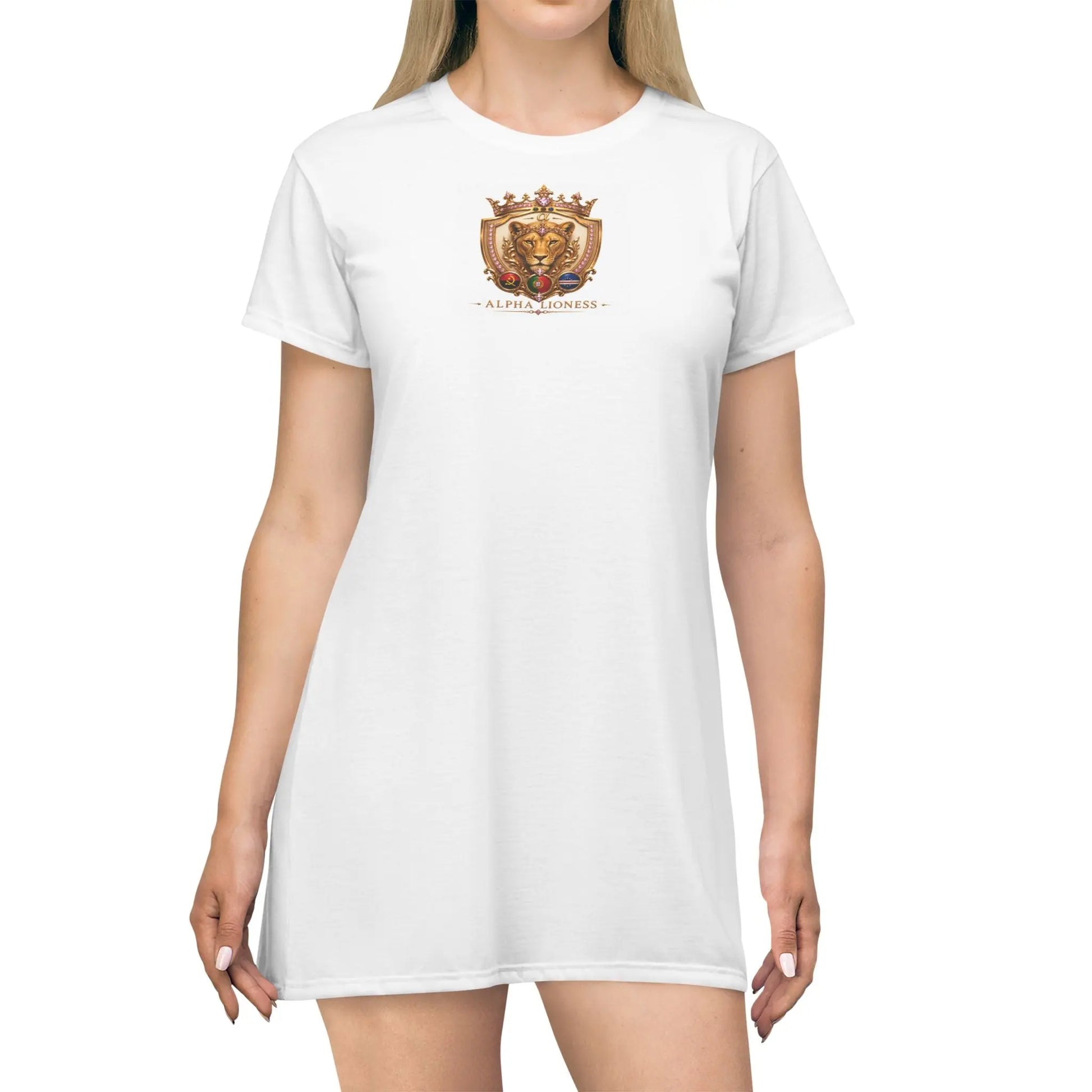 LionessT-Shirt Dress (AOP) Printify