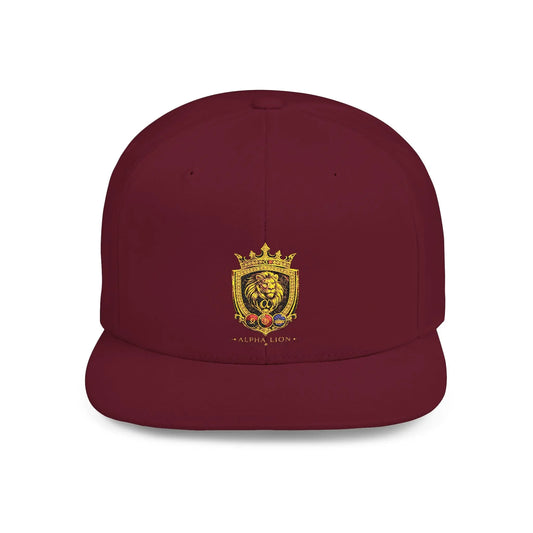 Gold Lion Crest Snapback Cap Printify