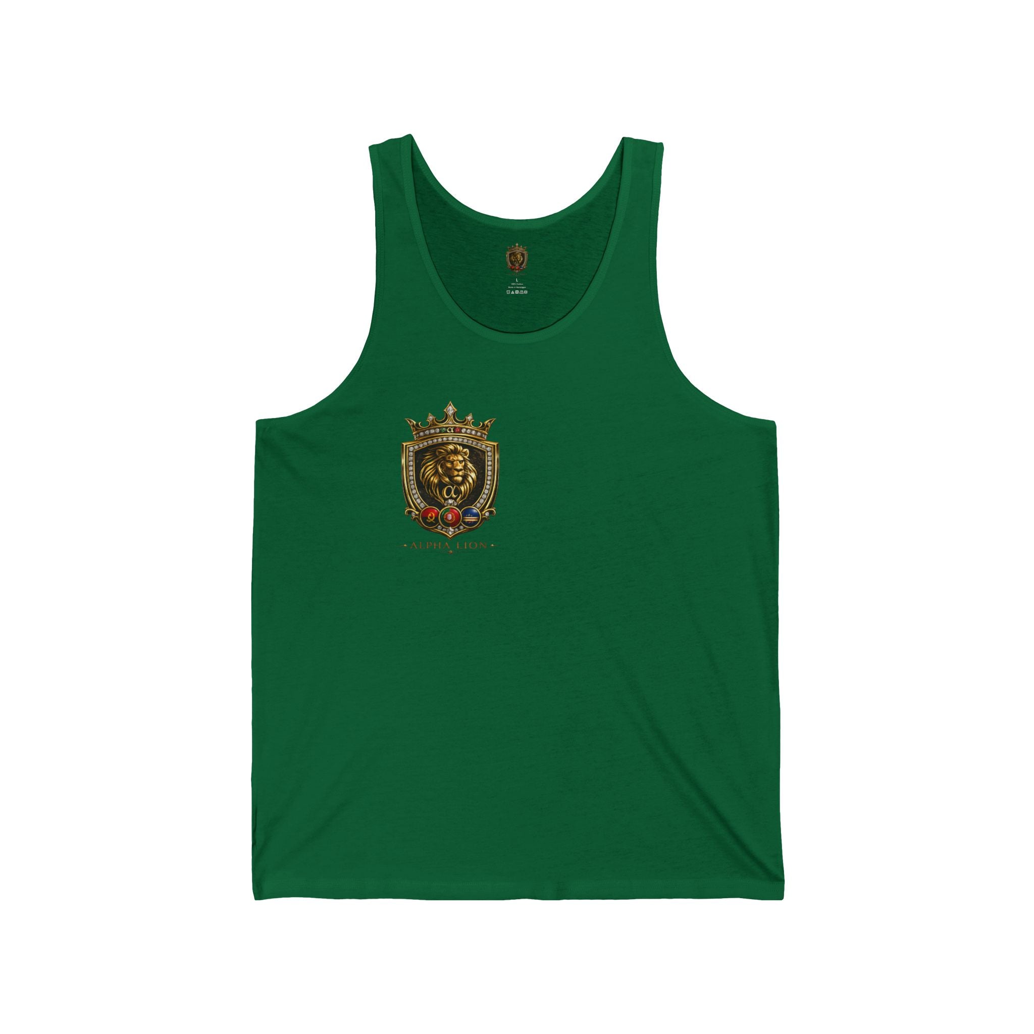 Dragon Warrior Tank Top — Lion Crest Graphic Jersey Tank