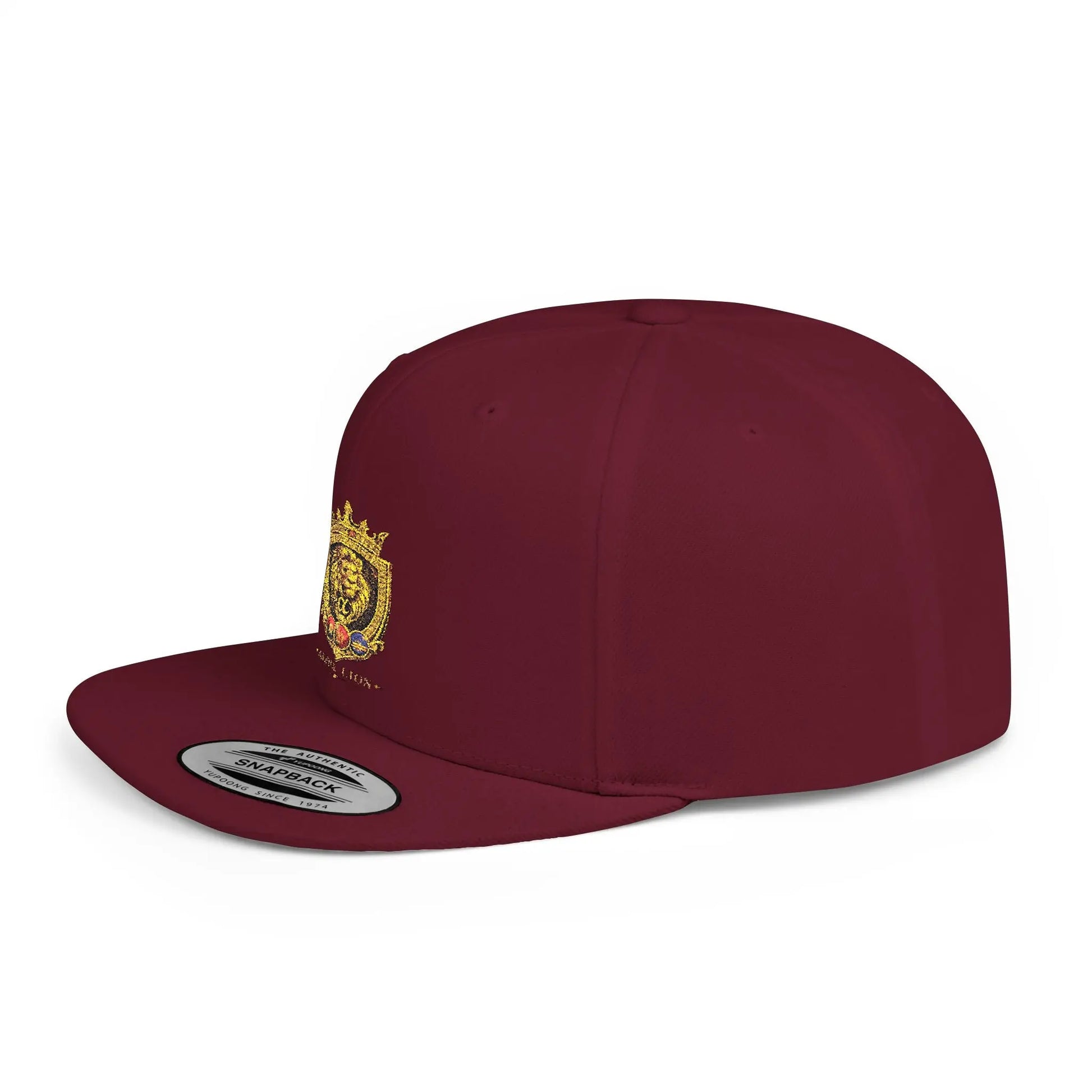 Gold Lion Crest Snapback Cap Printify