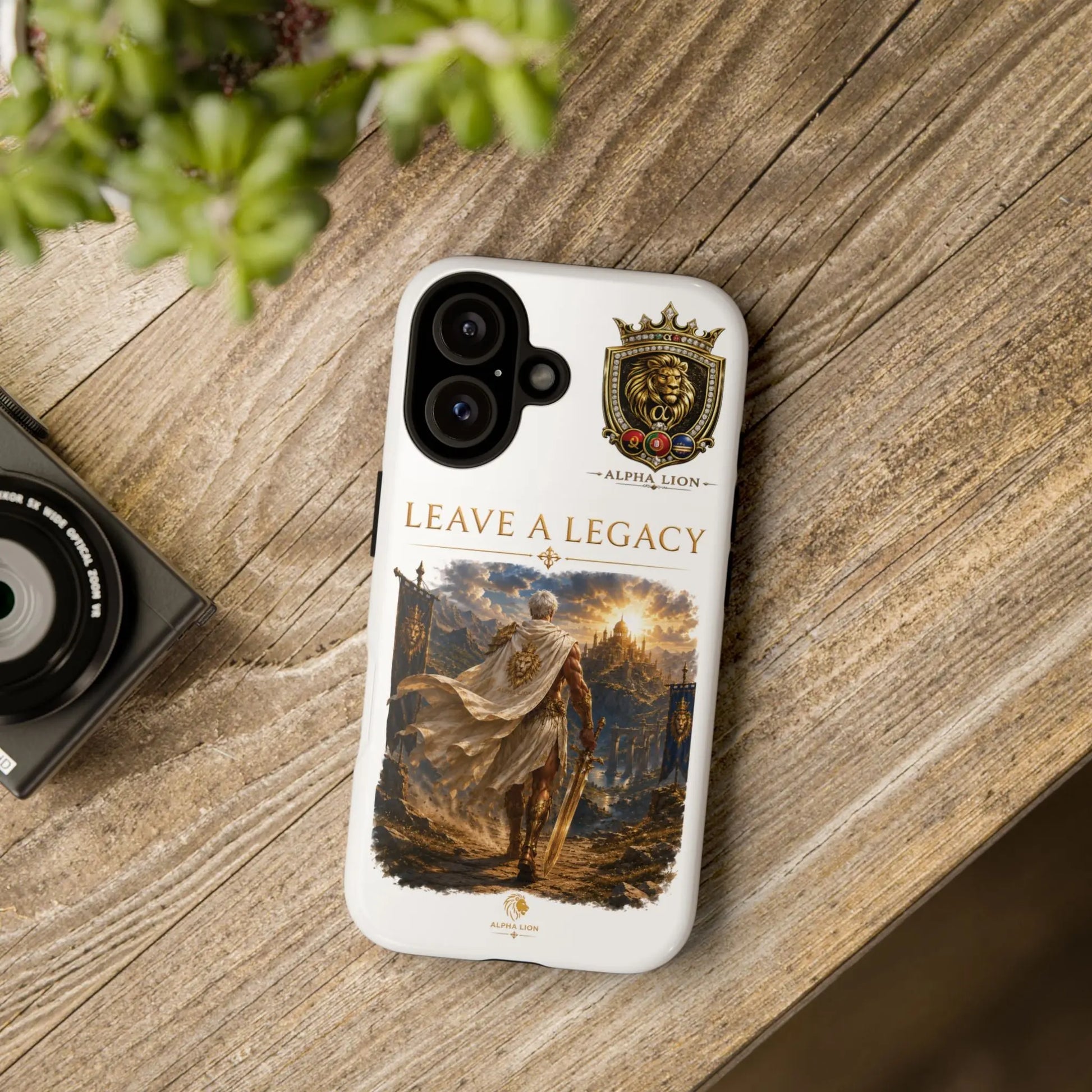Leave a Legacy Phone Case — Knight & Crest Protective iPhone Cover Printify
