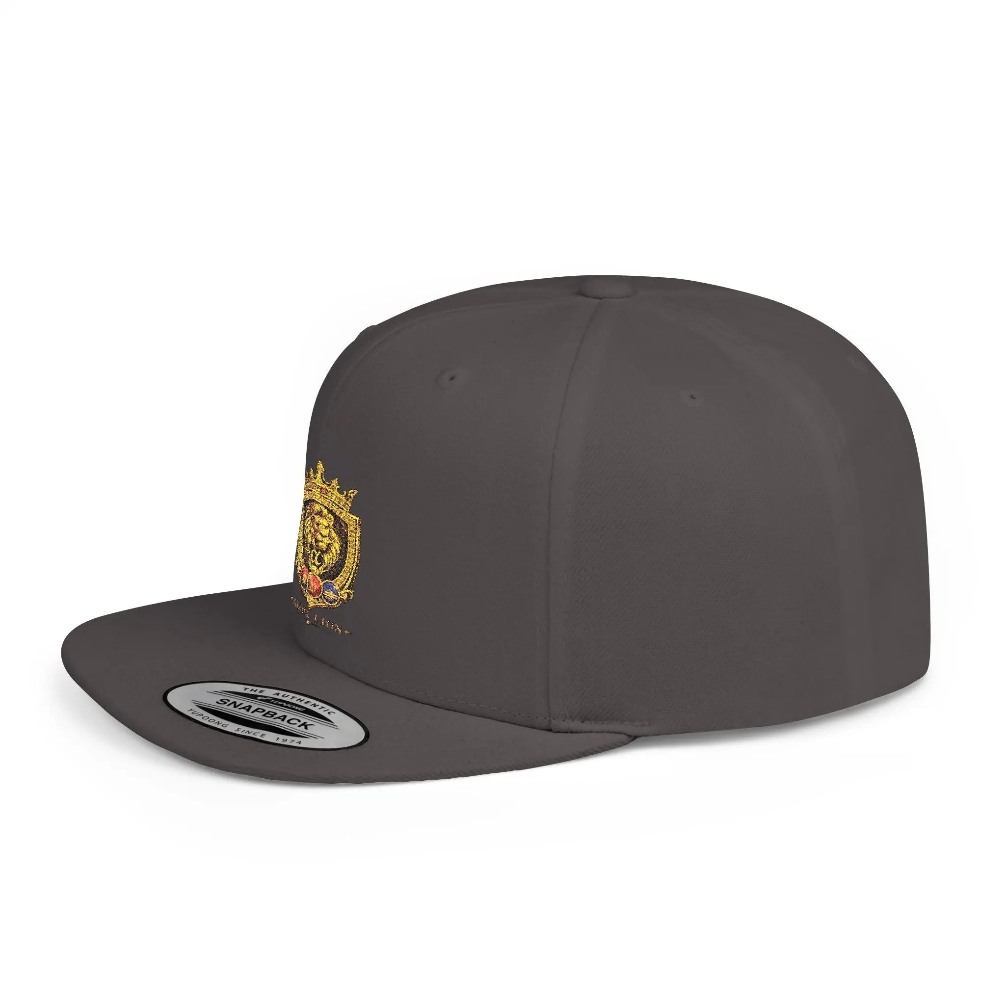 Gold Lion Crest Snapback Cap Printify