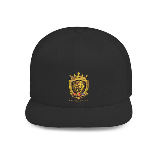 Gold Lion Crest Snapback Cap Printify