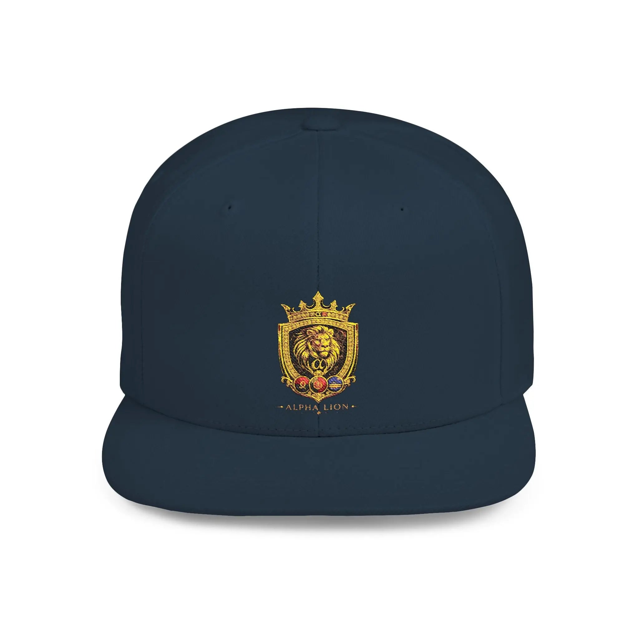 Gold Lion Crest Snapback Cap Printify