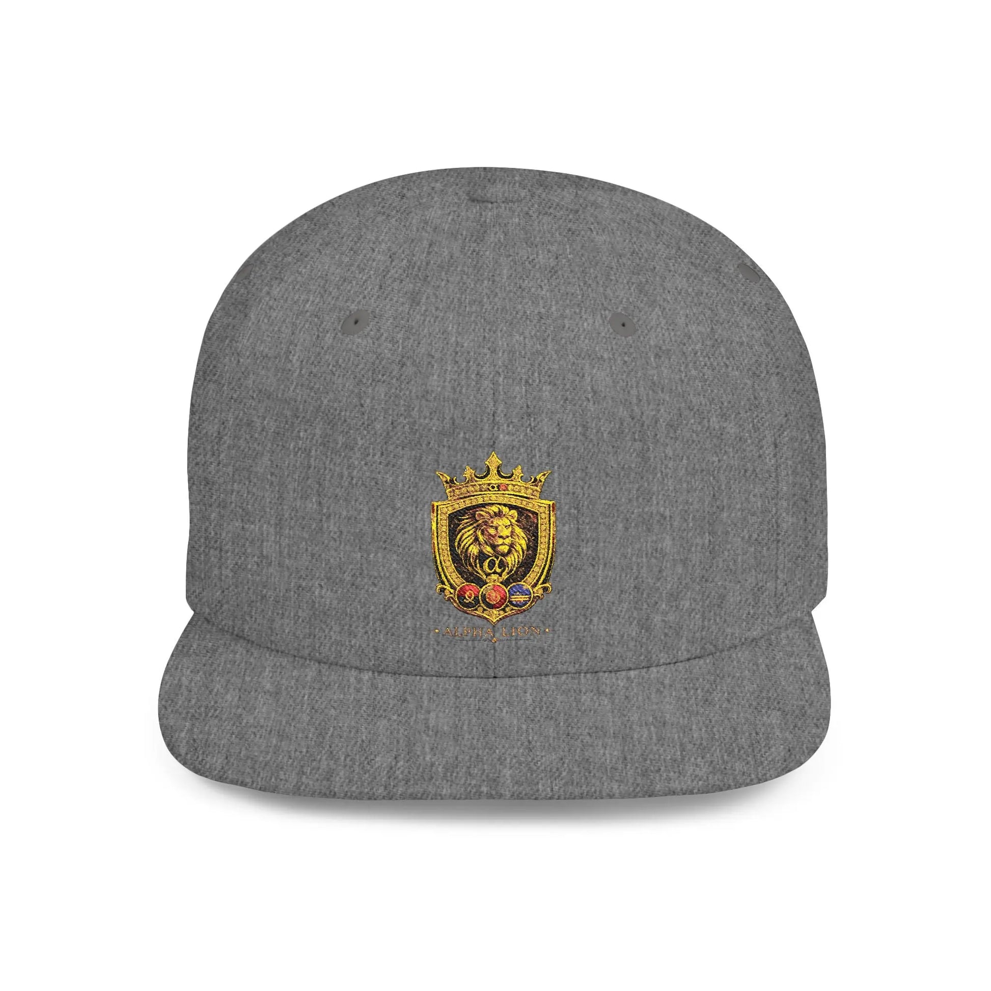 Gold Lion Crest Snapback Cap Printify