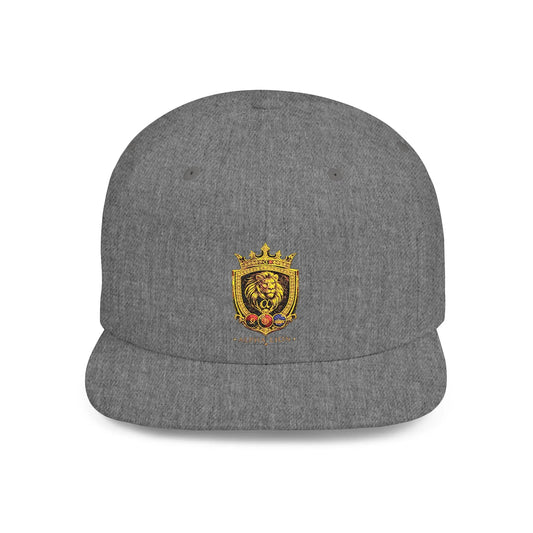 Gold Lion Crest Snapback Cap Printify