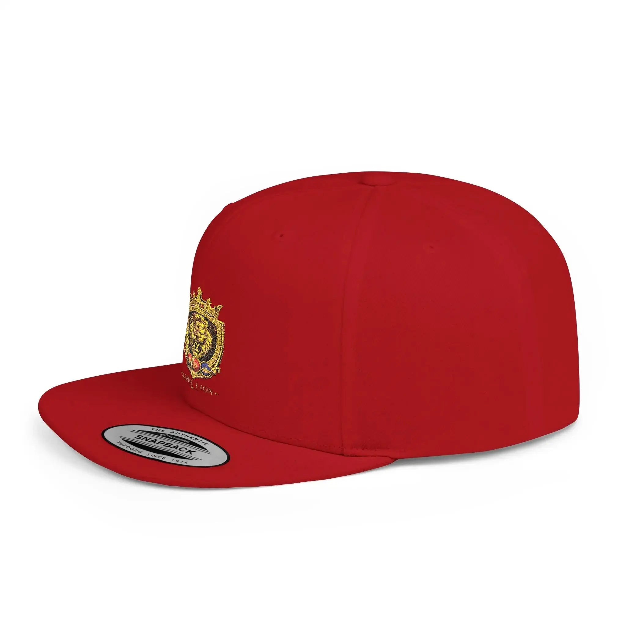 Gold Lion Crest Snapback Cap Printify