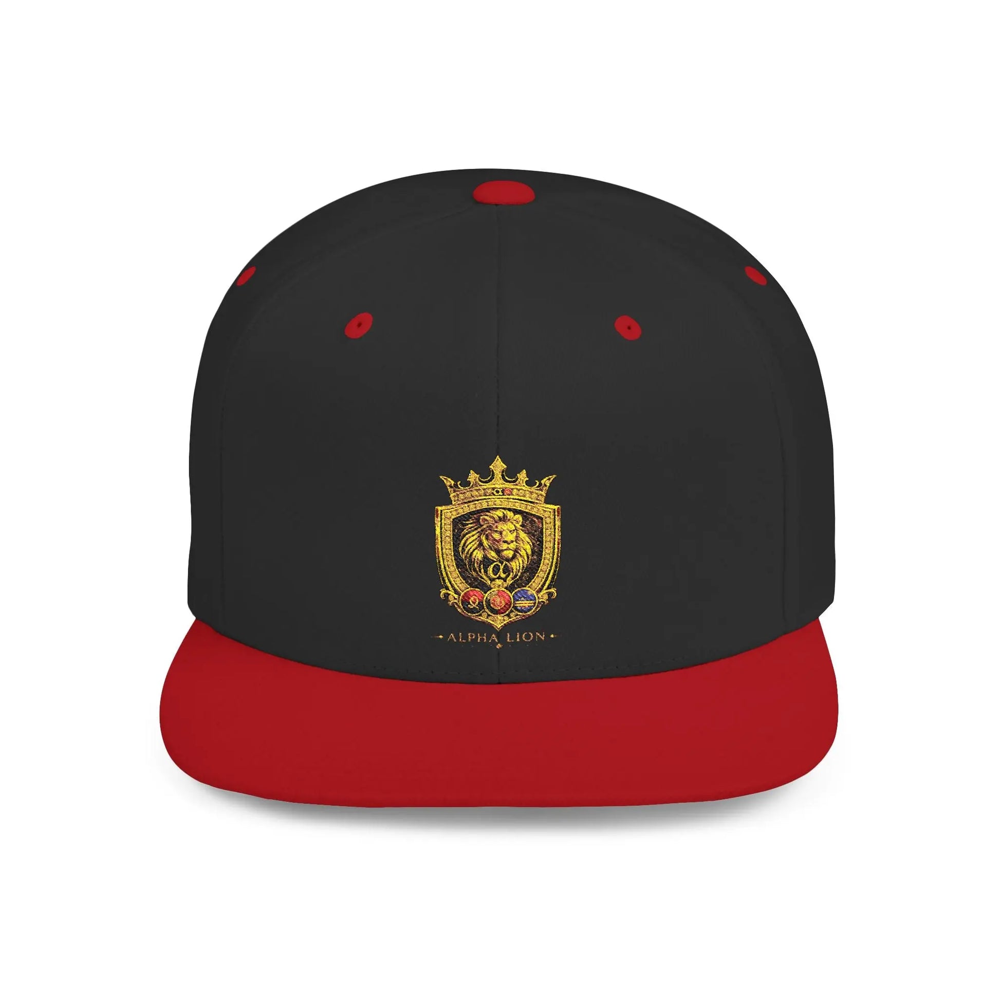 Gold Lion Crest Snapback Cap Printify