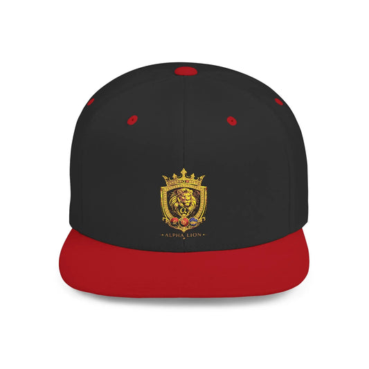Gold Lion Crest Snapback Cap Printify
