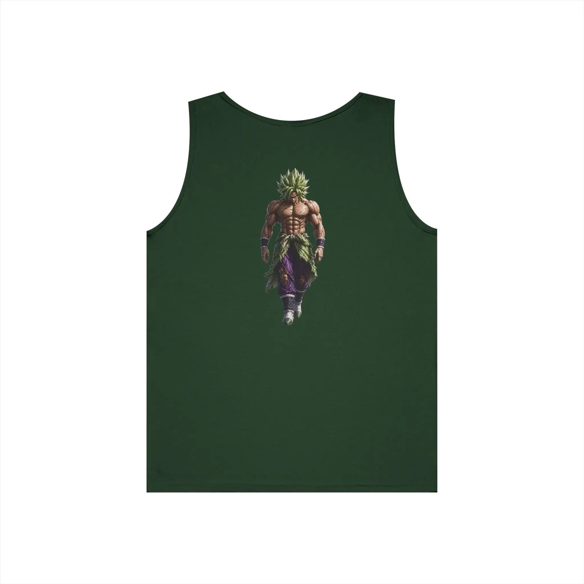 Alpha Lion Tank Top — Vintage Cherub Emblem Chest Print Printify