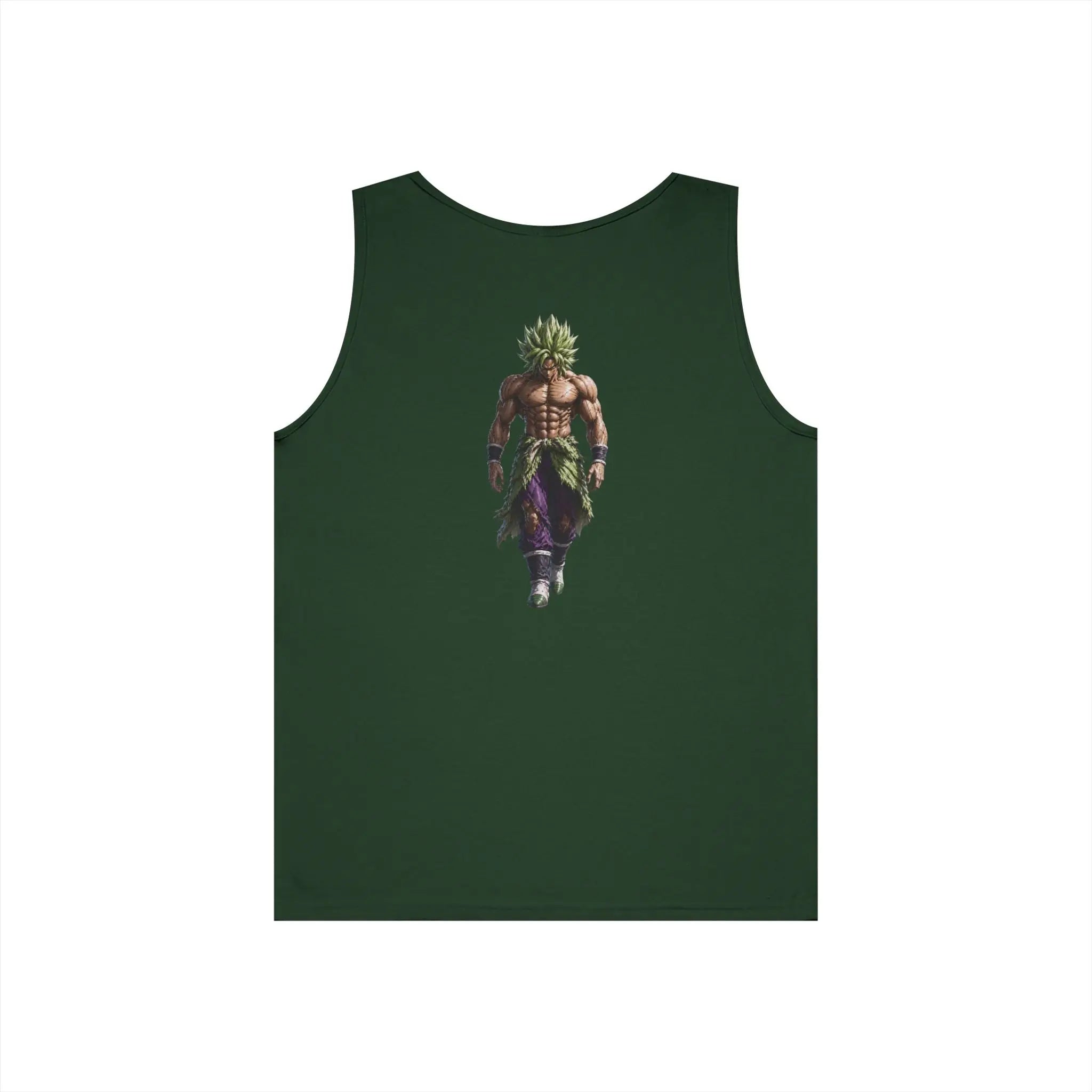 Alpha Lion Tank Top — Vintage Cherub Emblem Chest Print Printify