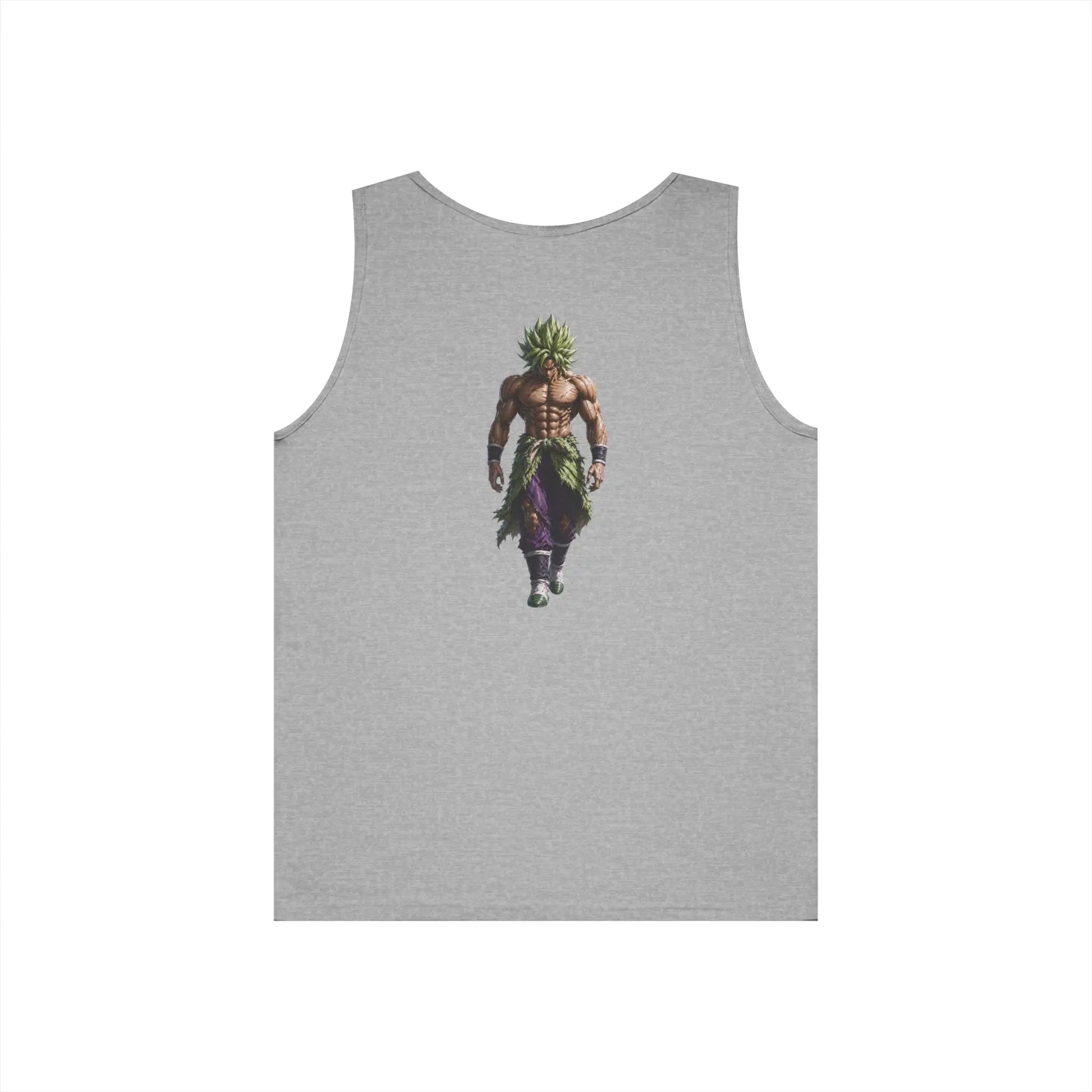 Alpha Lion Tank Top — Vintage Cherub Emblem Chest Print Printify
