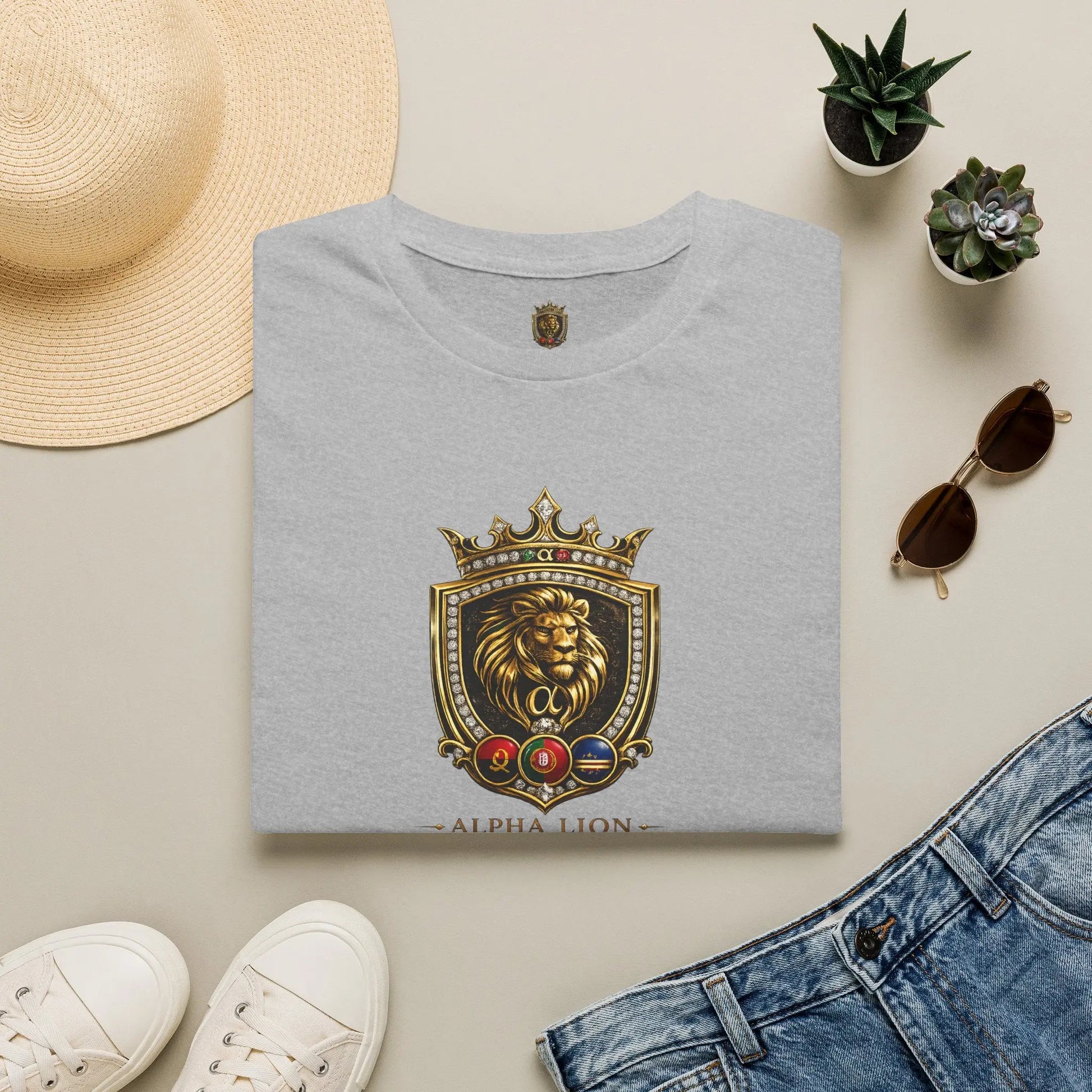 Alpha Lion Crest  T-Shirt Printify