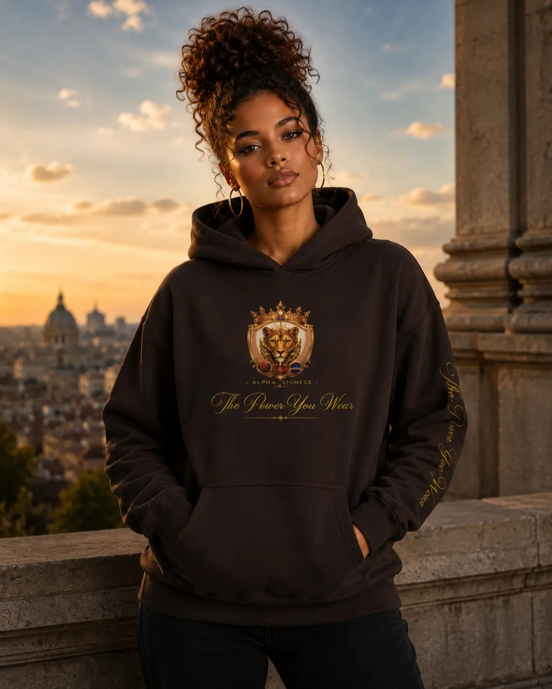 Alpha Lioness Blend™ Hooded Sweatshirt Printify