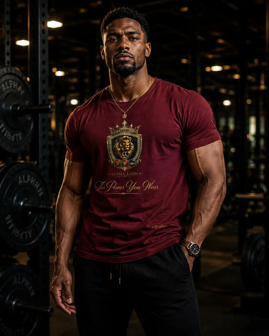 Alpha Lion CR  Cotton Crew Tee Printify