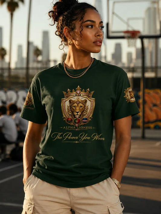 Streetwear Lioness Tee — "A P.R.I.D.E. Lioness: The Power You Wear" Streetwear Lion Tee Graphic T-Shirt Printify