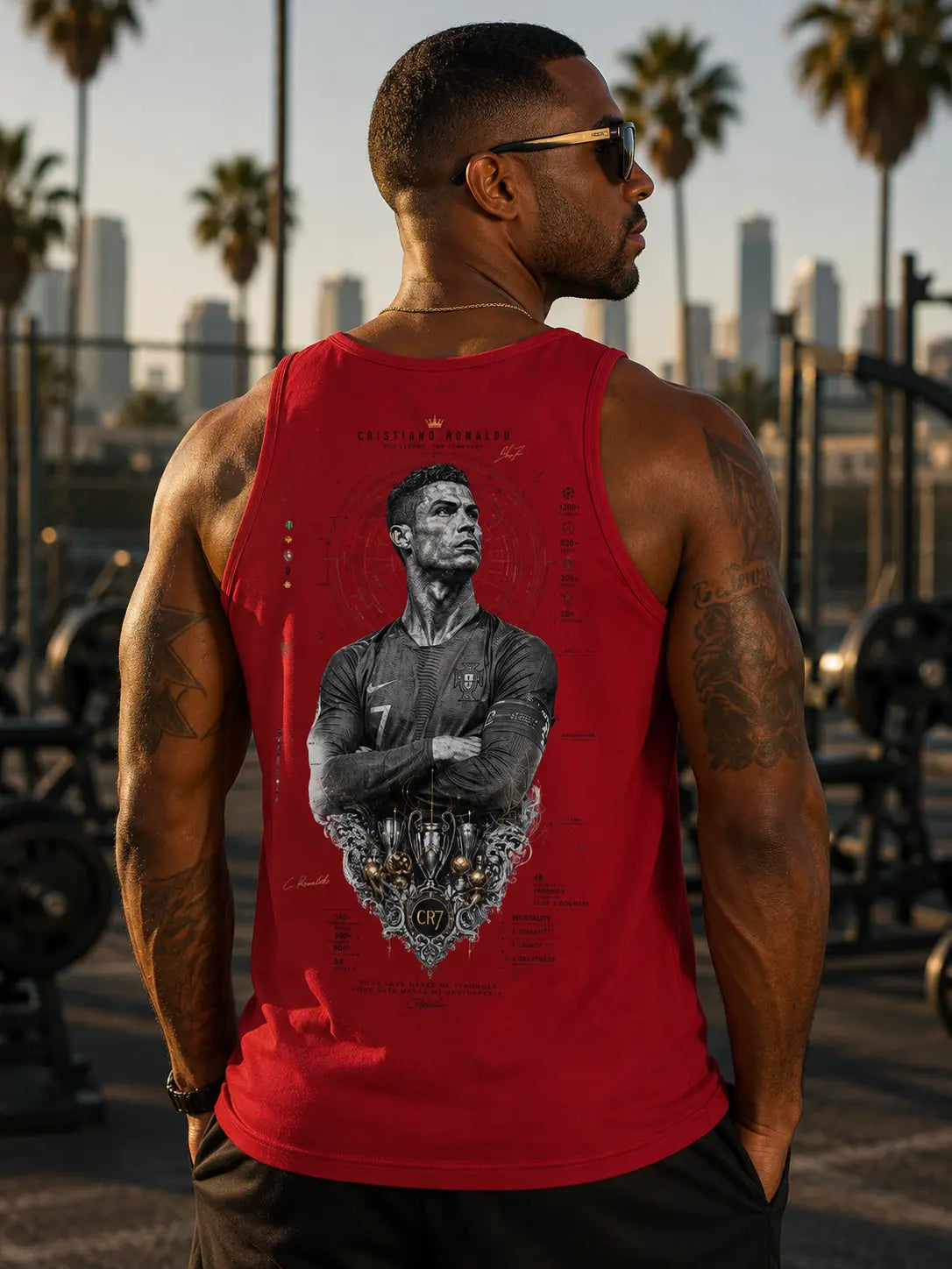 Lion Crest Concert Cotton Tank — Alpha Lion ‘The Power You Wear’ Graphic Tank Top Printify
