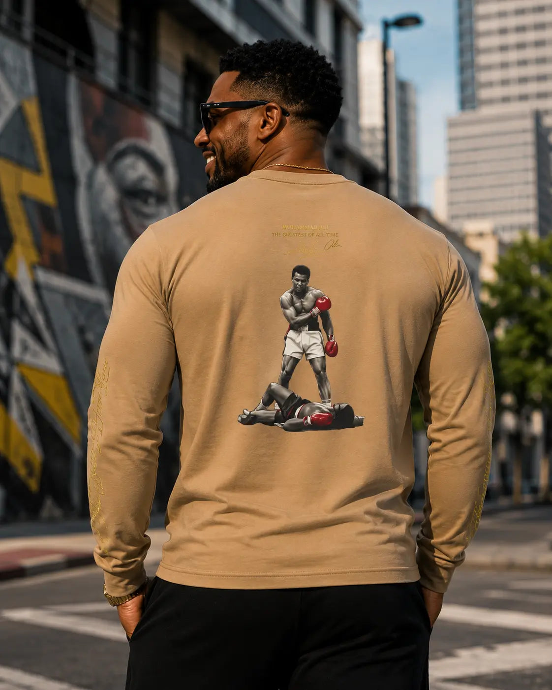 Alpha king M A  Sleeve Tee – “I Dream You Win” Printify