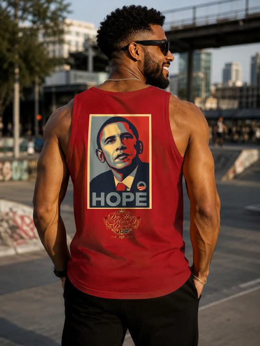 Alpha Lion Tank "HOPE" Graphic Sleeveless Tee Printify