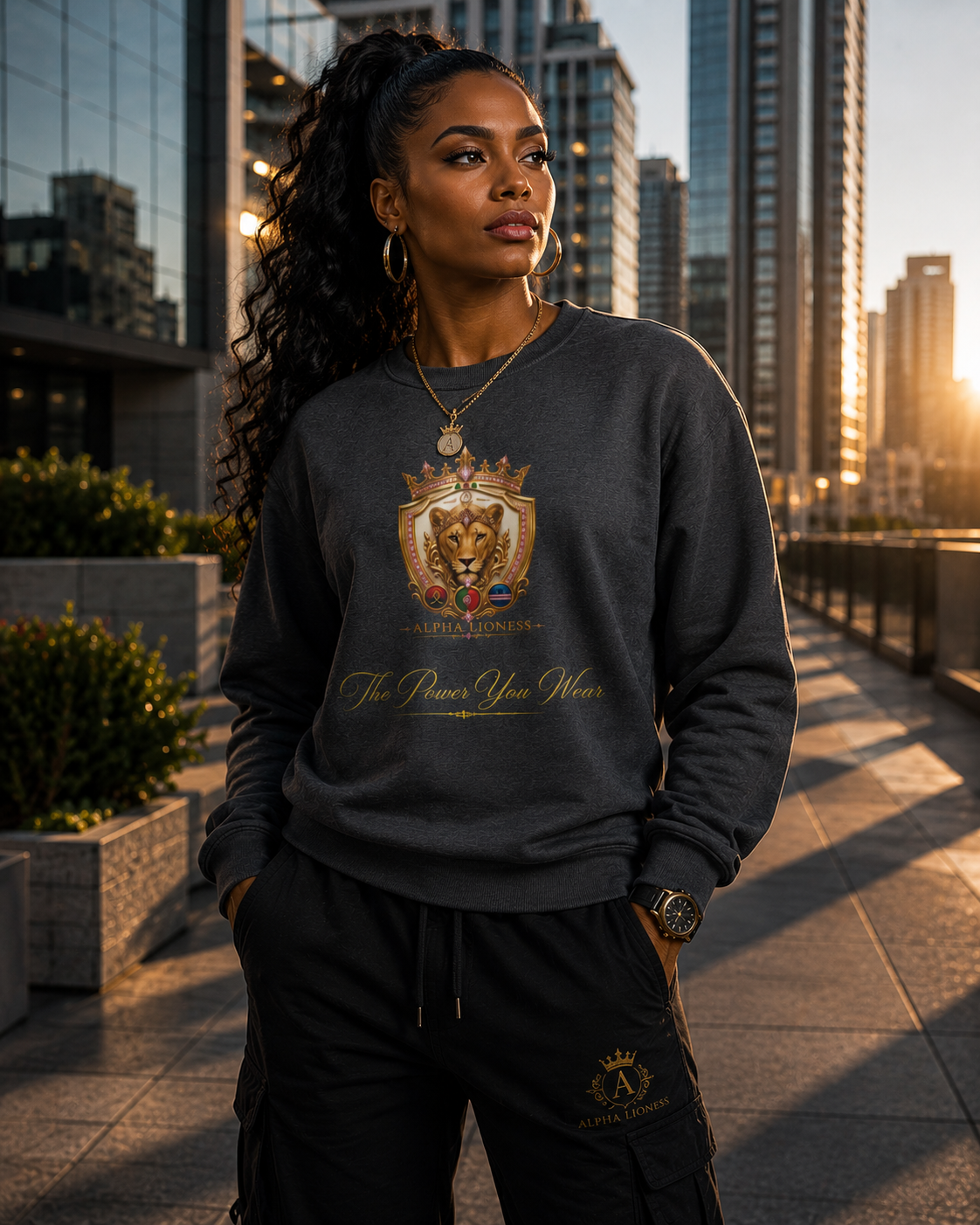 Alpha God Oya Iansá Crest  Sweatshirt The Power You Wear