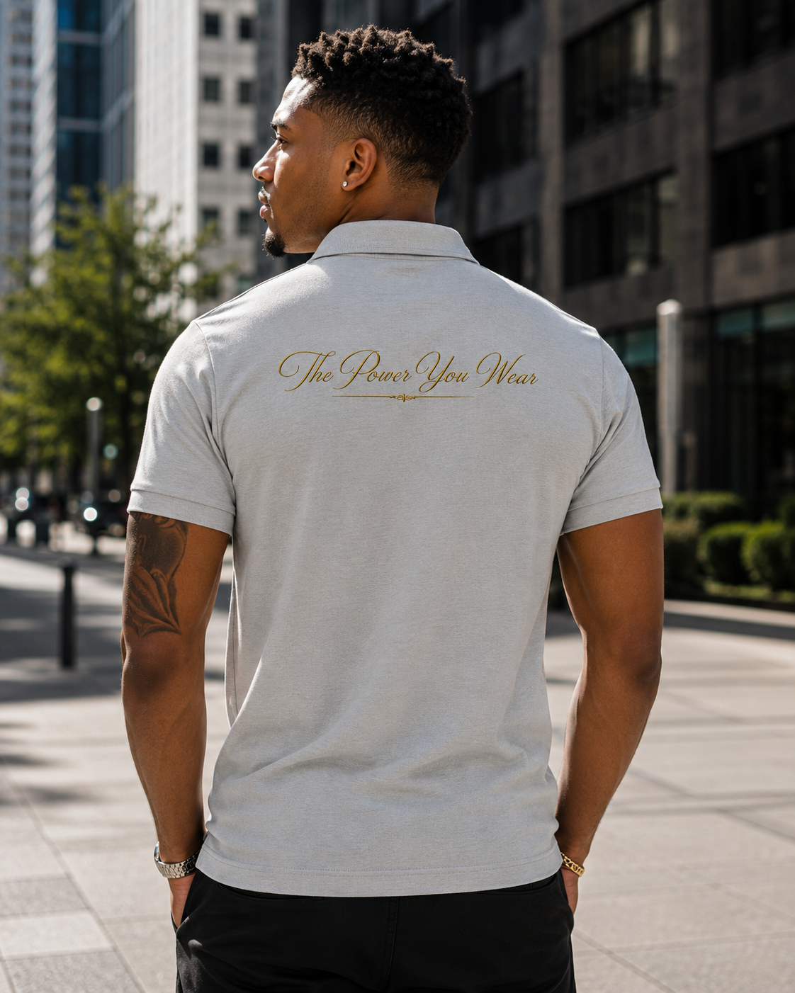 Alpha Lion Pique Cotton Polo Shirt