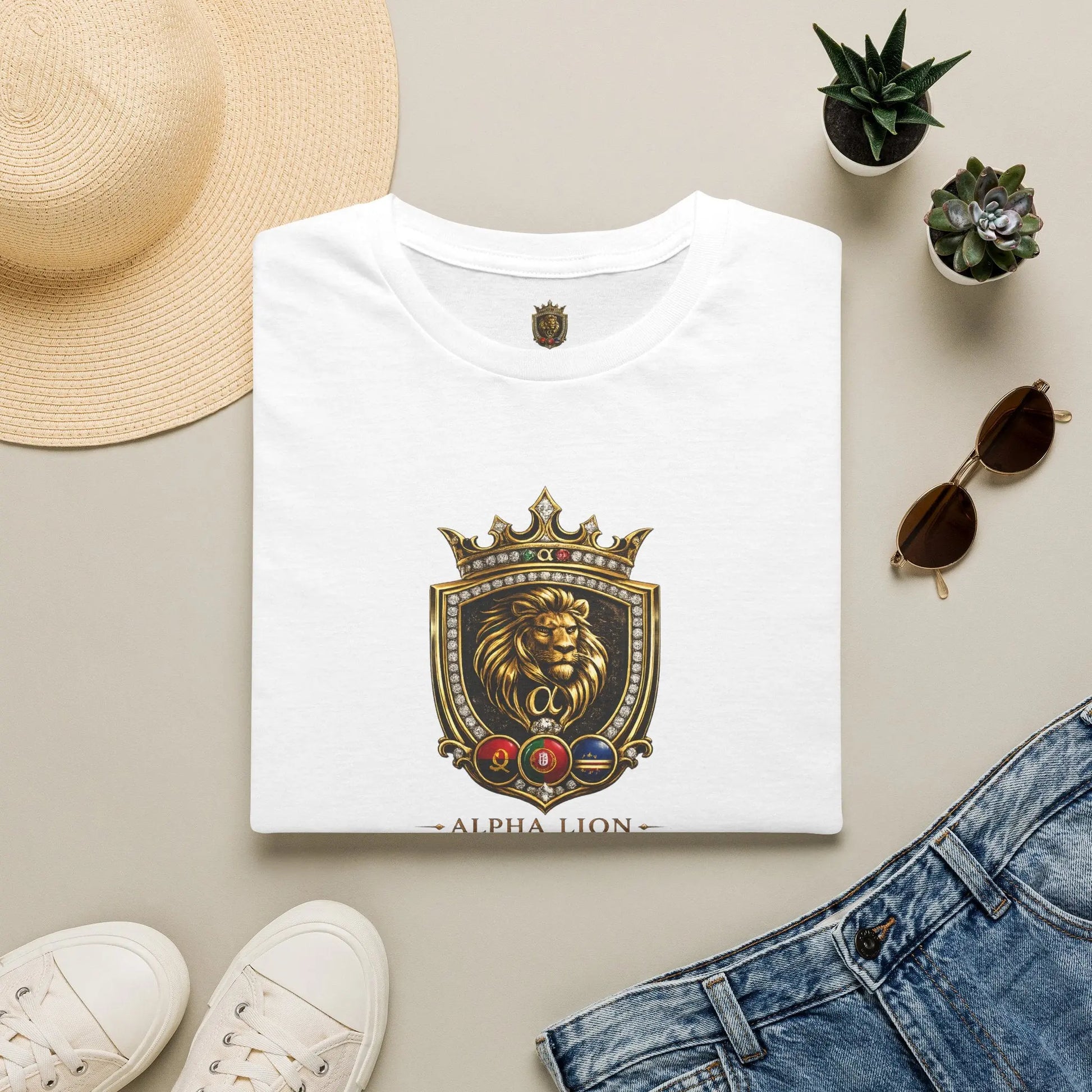 Alpha Lion Crest  T-Shirt Printify