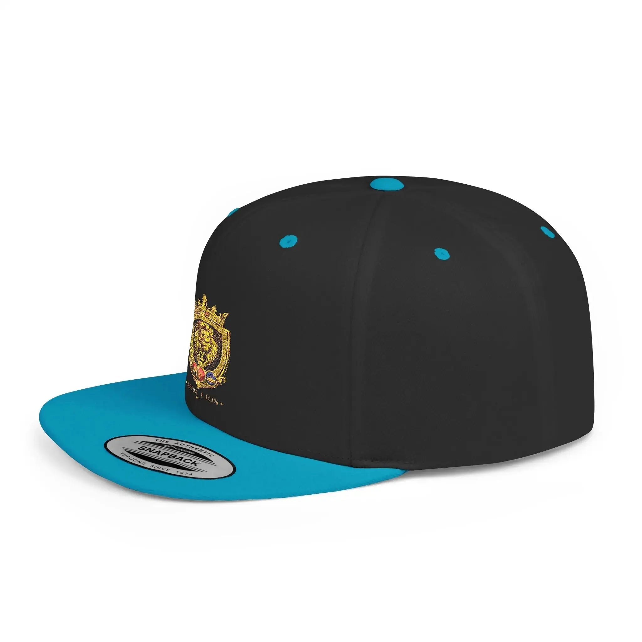 Gold Lion Crest Snapback Cap Printify