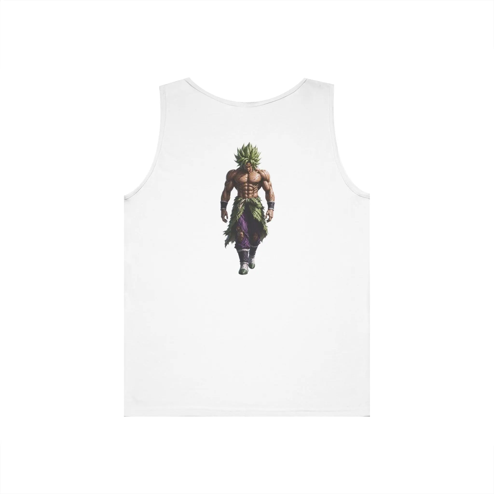 Alpha Lion Tank Top — Vintage Cherub Emblem Chest Print Printify