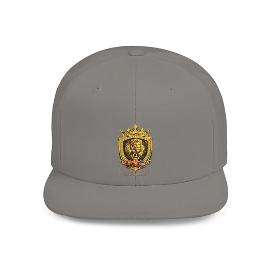 Gold Lion Crest Snapback Cap Printify