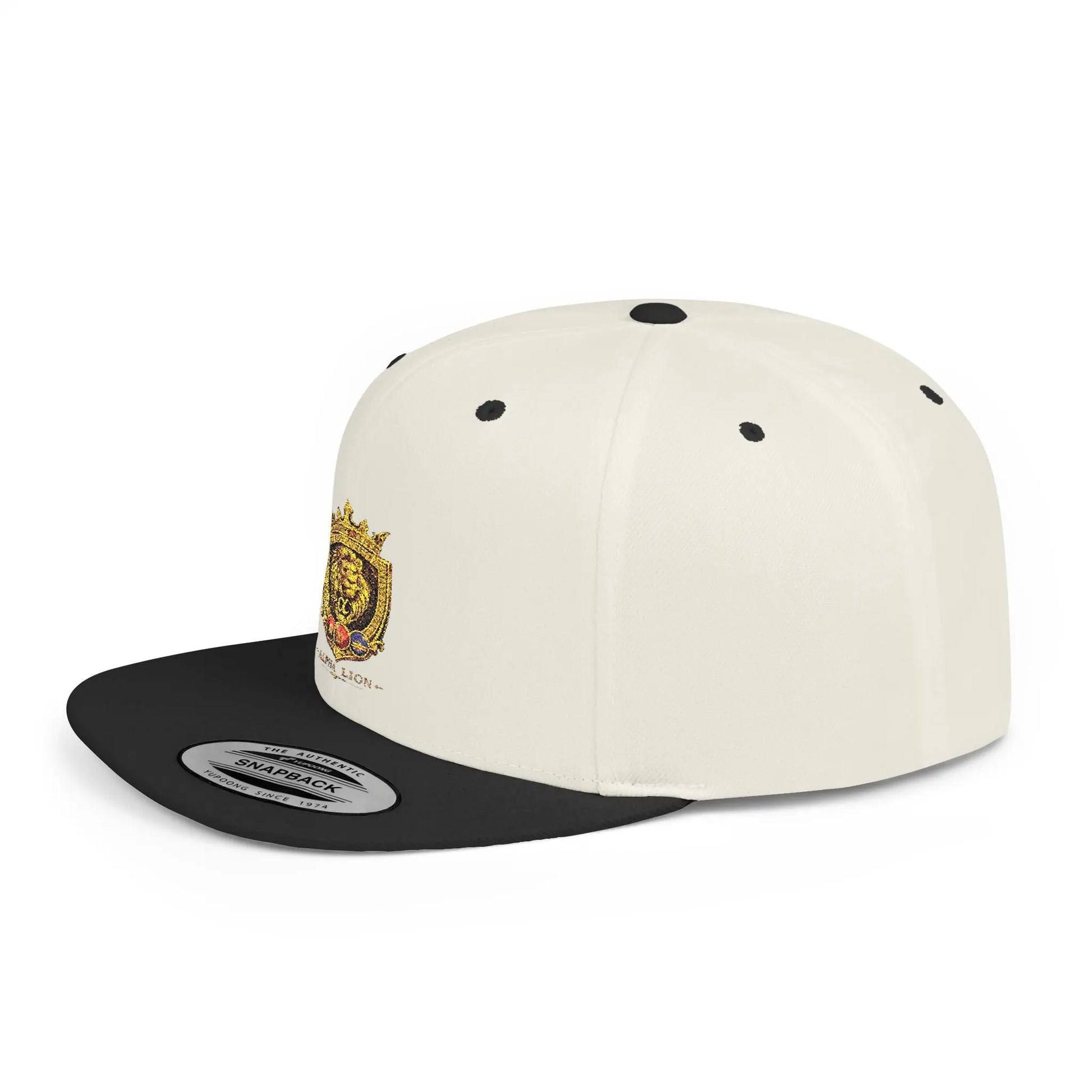 Gold Lion Crest Snapback Cap Printify