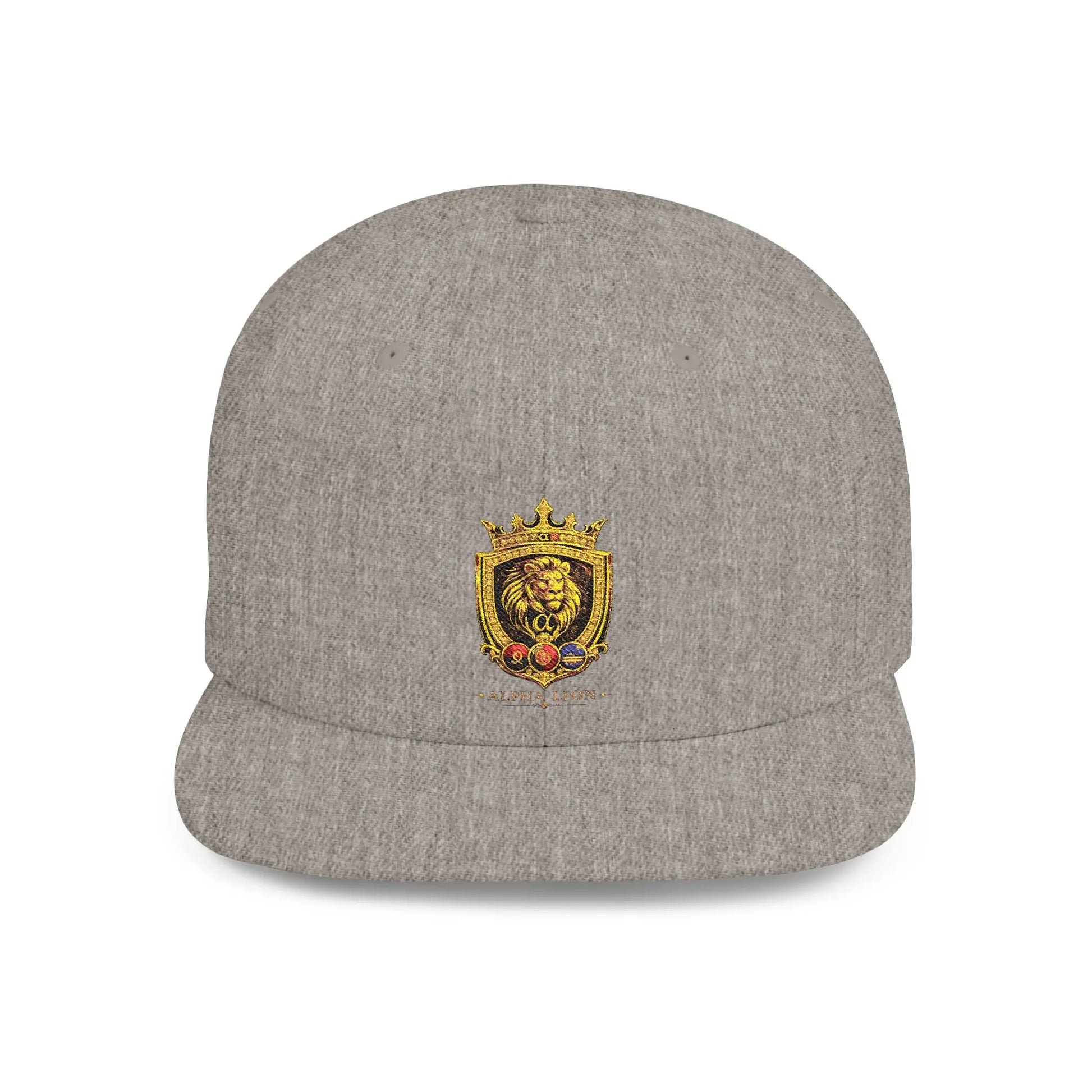 Gold Lion Crest Snapback Cap Printify