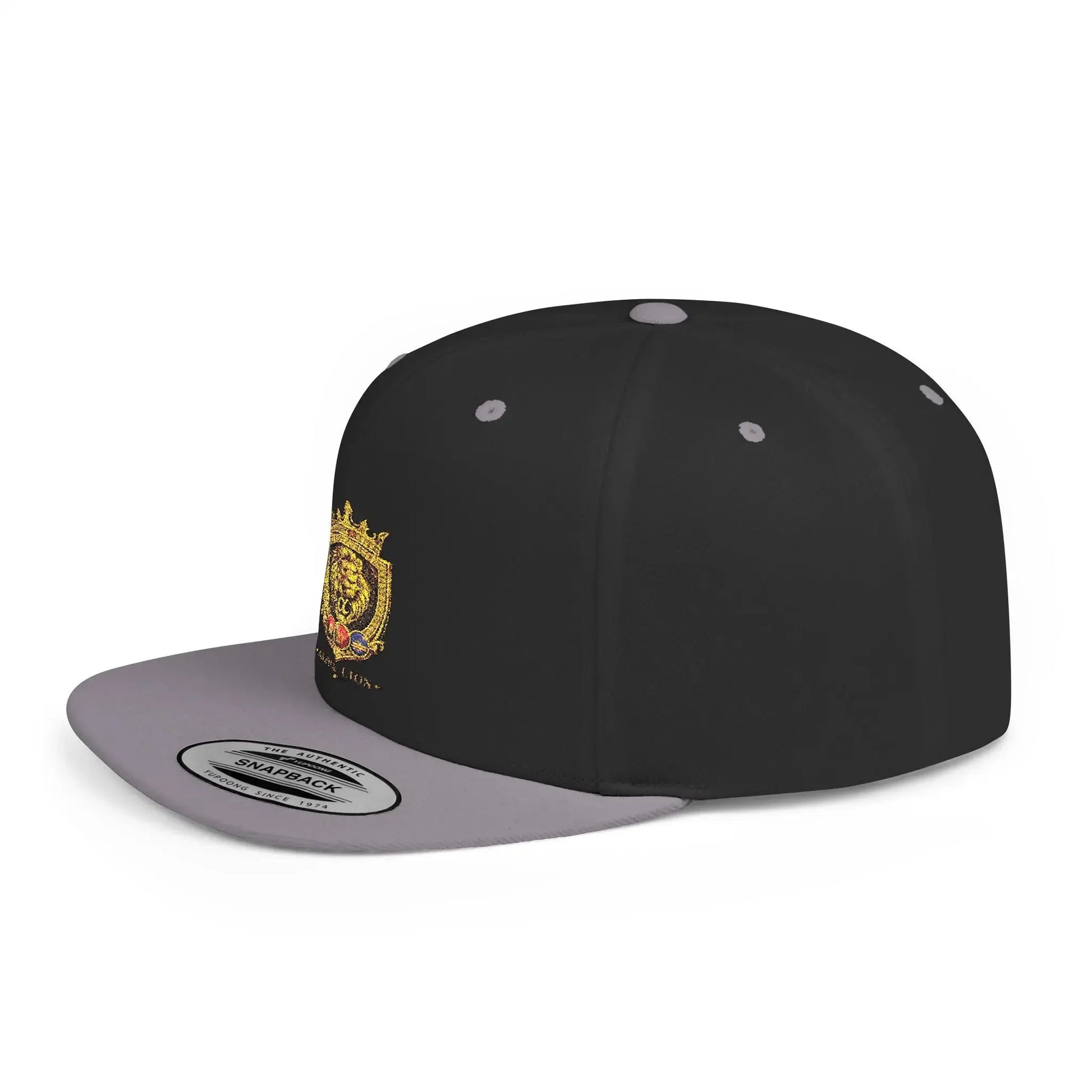 Gold Lion Crest Snapback Cap Printify