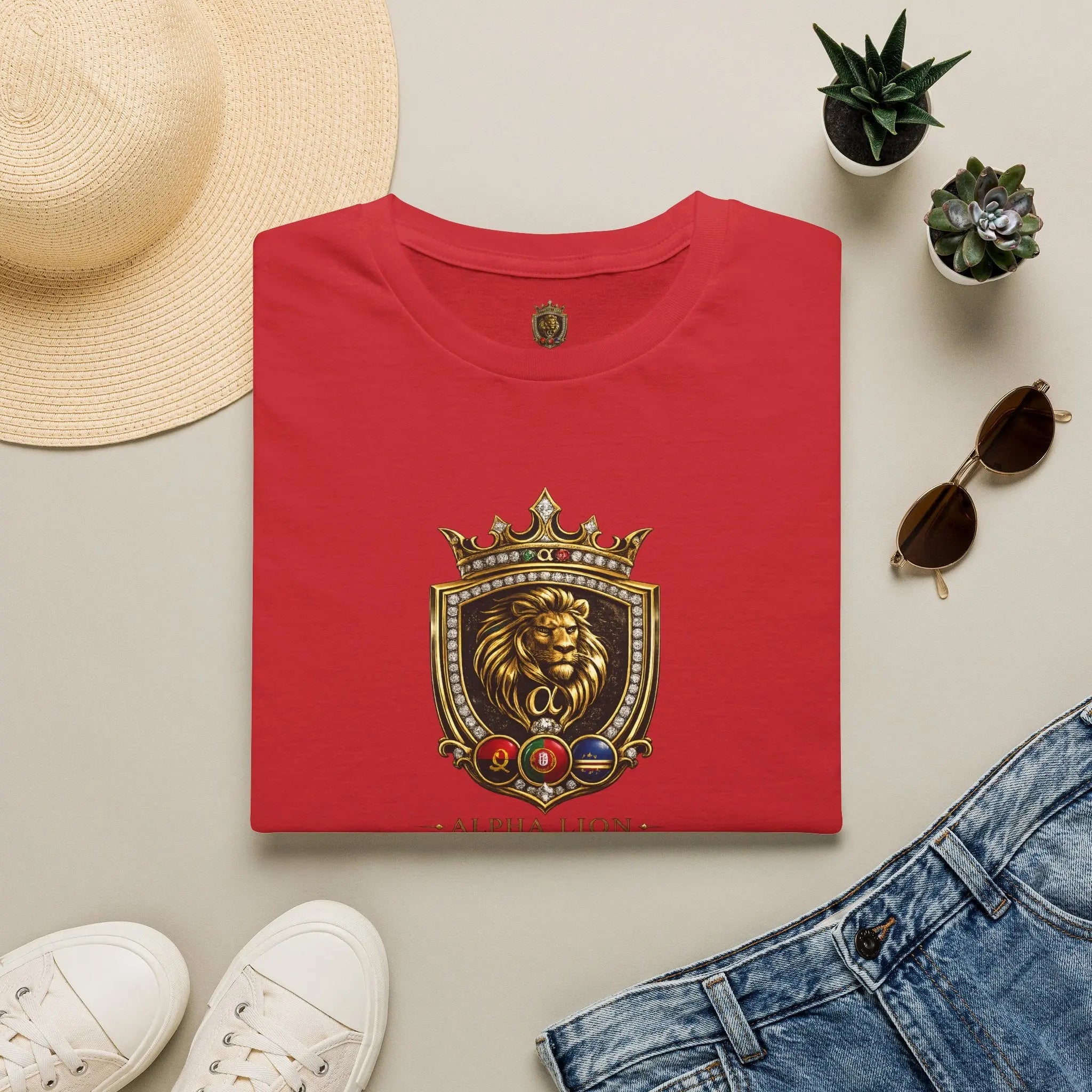 Alpha Lion Crest  T-Shirt Printify