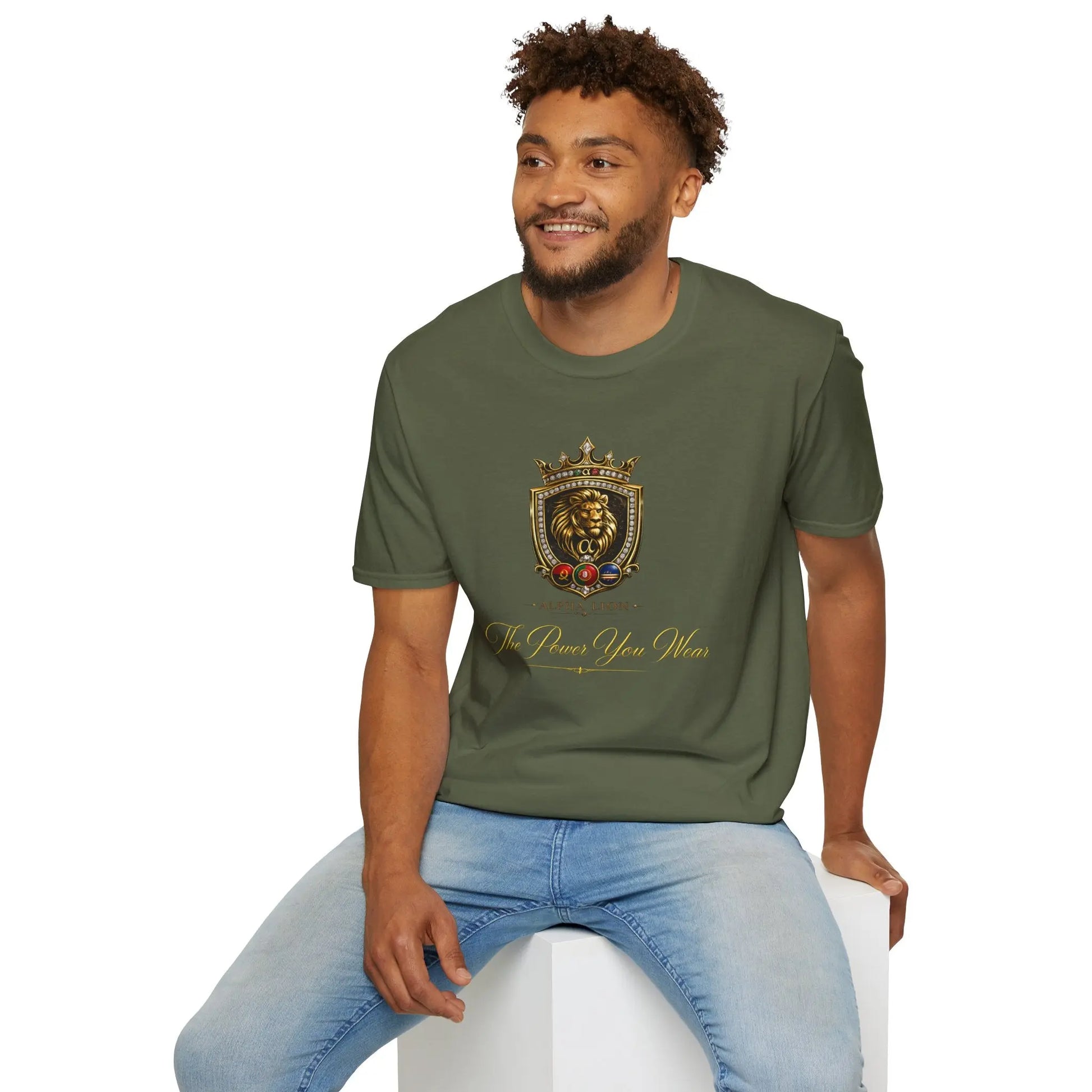 Alpha Lion Crest  T-Shirt Printify