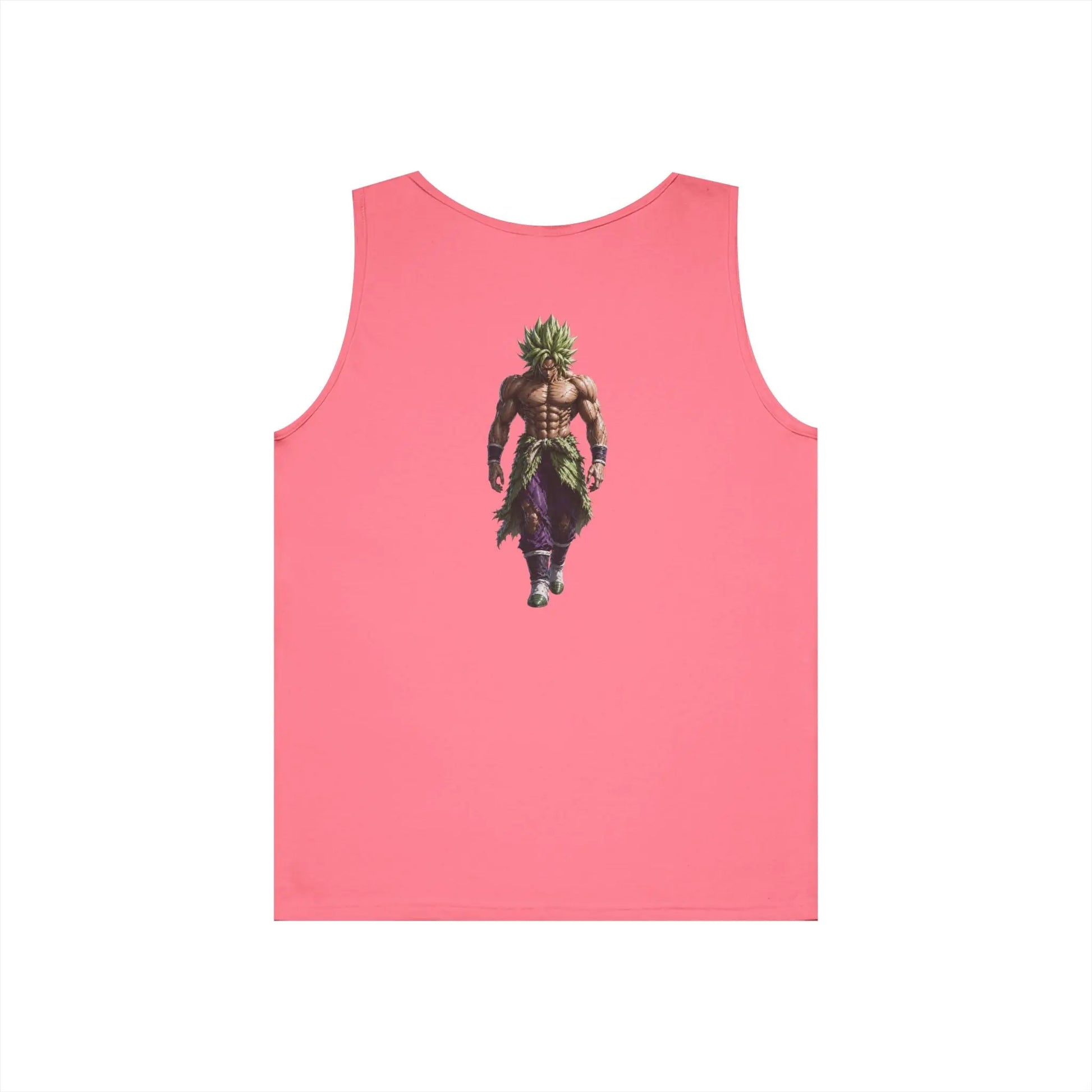 Alpha Lion Tank Top — Vintage Cherub Emblem Chest Print Printify