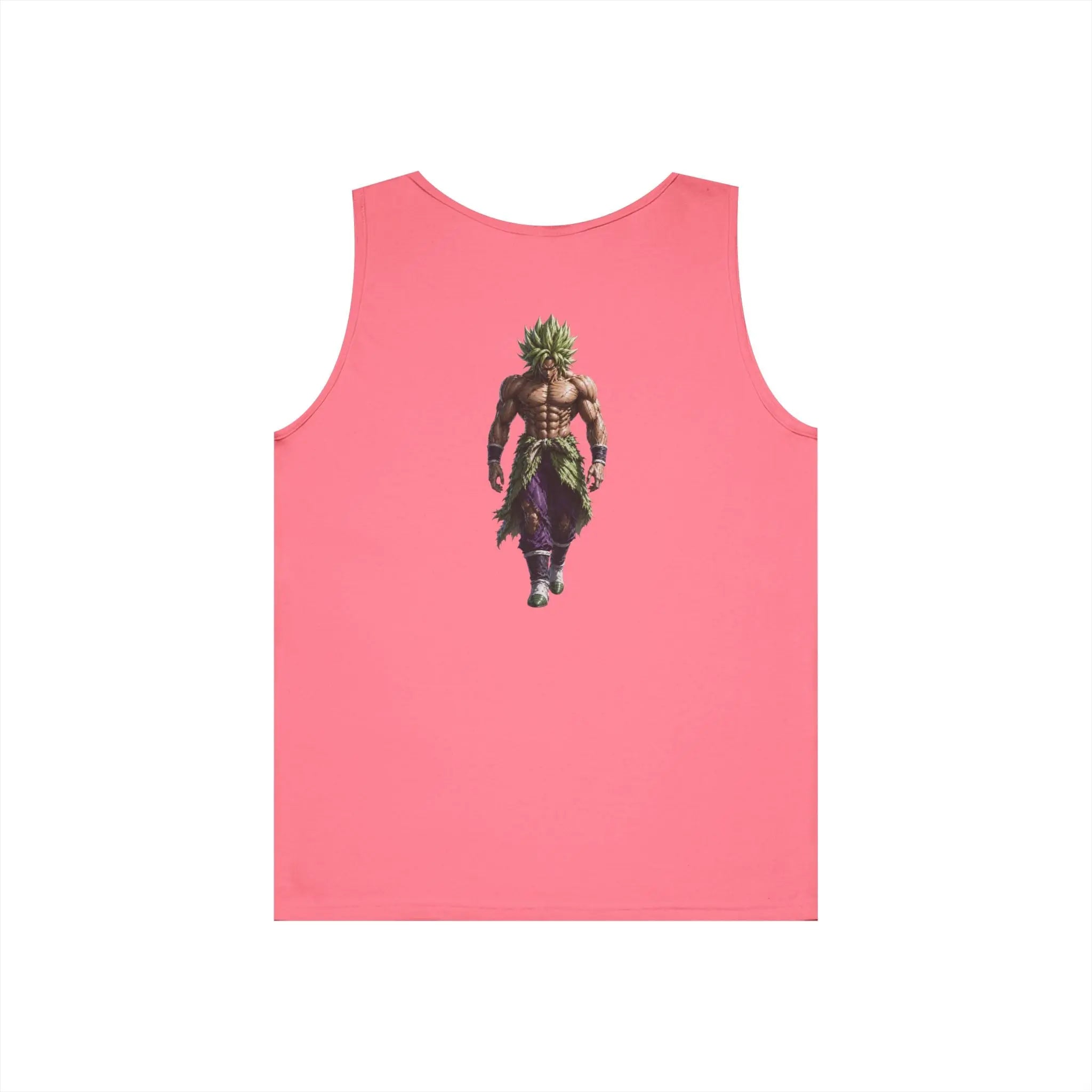 Alpha Lion Tank Top — Vintage Cherub Emblem Chest Print Printify
