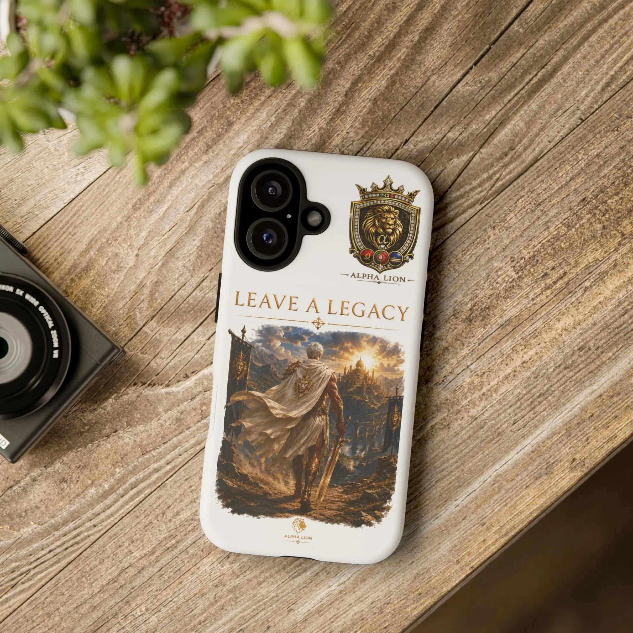 Leave a Legacy Phone Case — Knight & Crest Protective iPhone Cover Printify