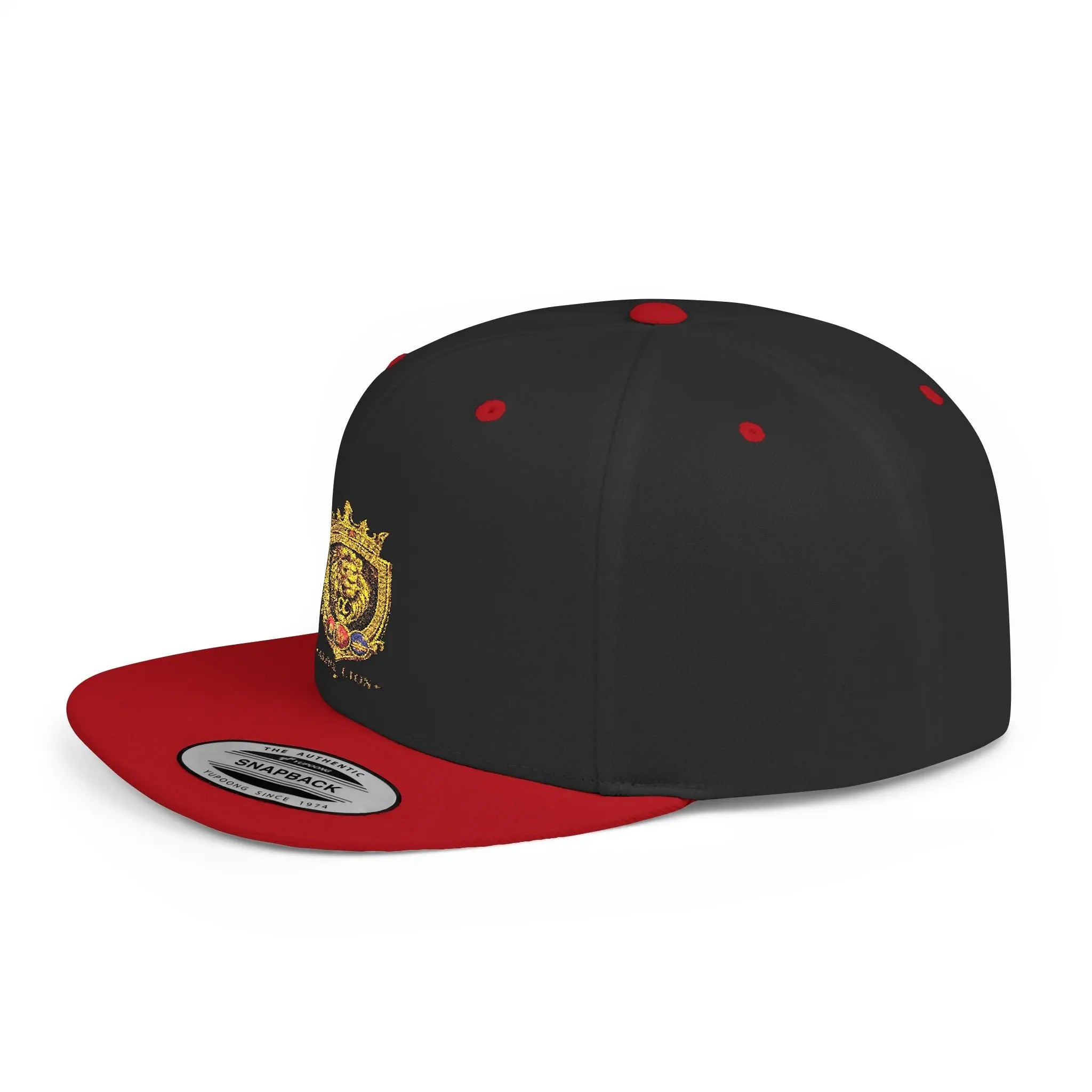 Gold Lion Crest Snapback Cap Printify