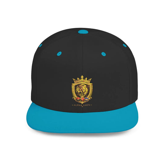 Gold Lion Crest Snapback Cap Printify