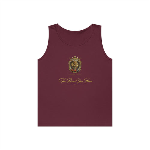 Alpha Lion Tank Top — Vintage-Engels-Emblem-Brustaufdruck