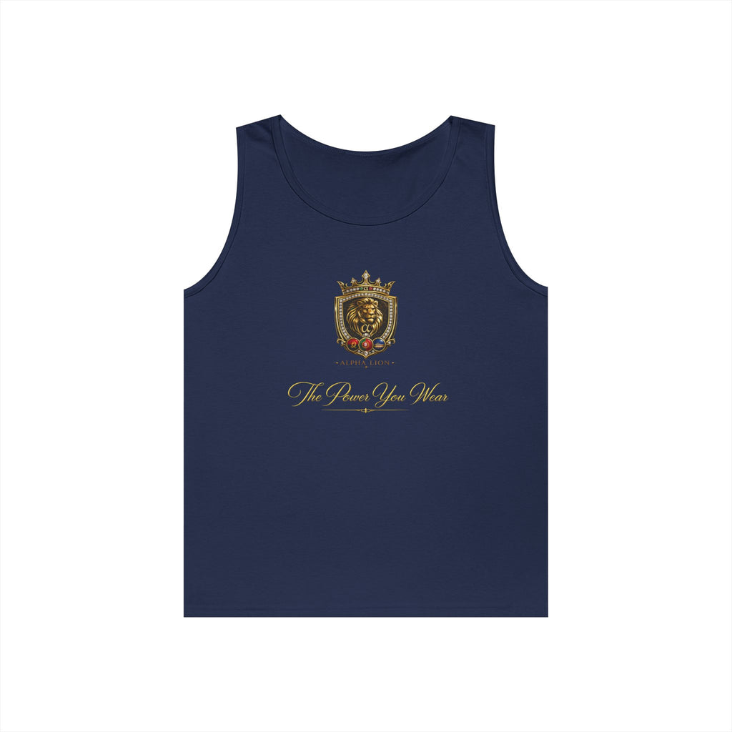 Alpha Lion Tank Top — Vintage-Engels-Emblem-Brustaufdruck