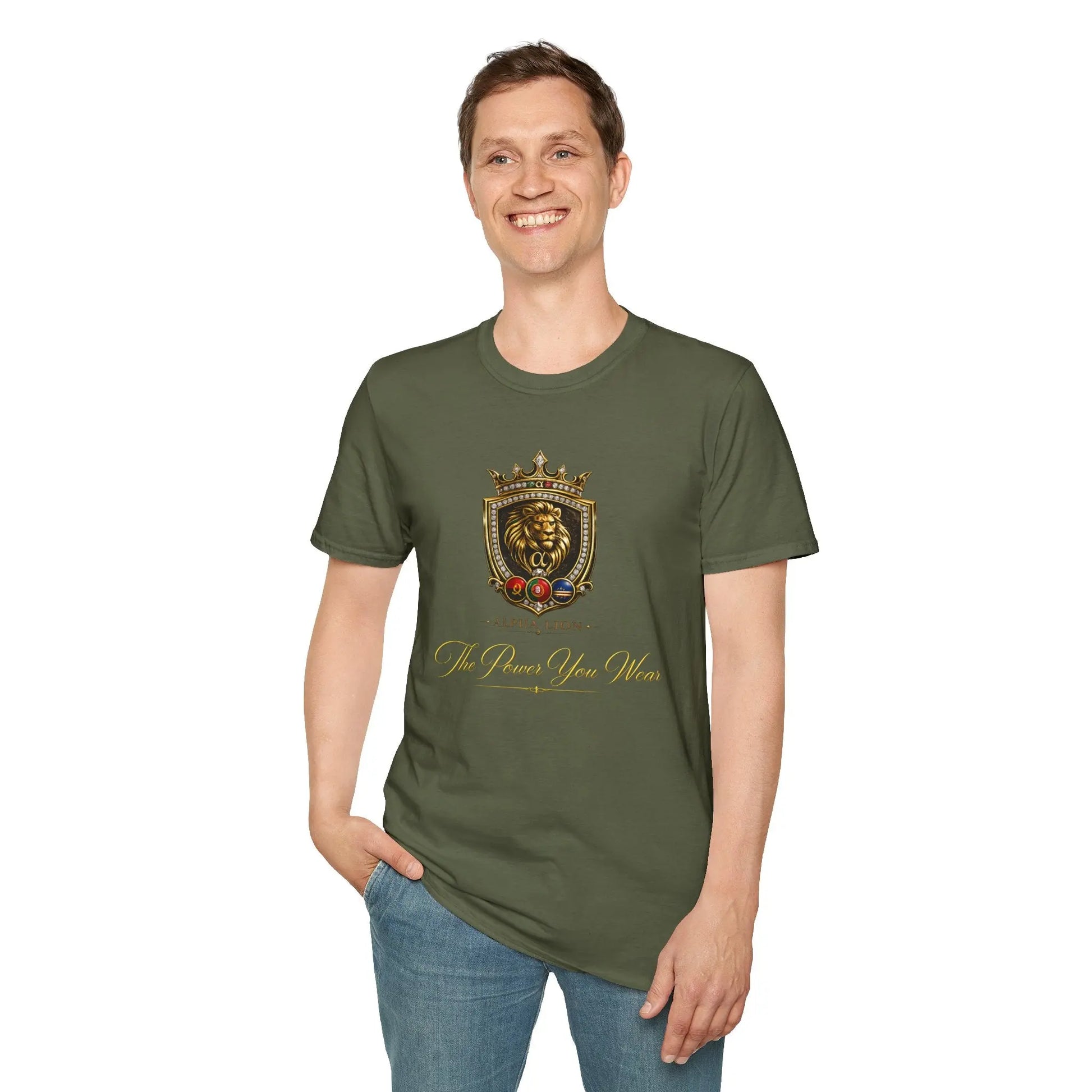 Alpha Lion Crest  T-Shirt Printify