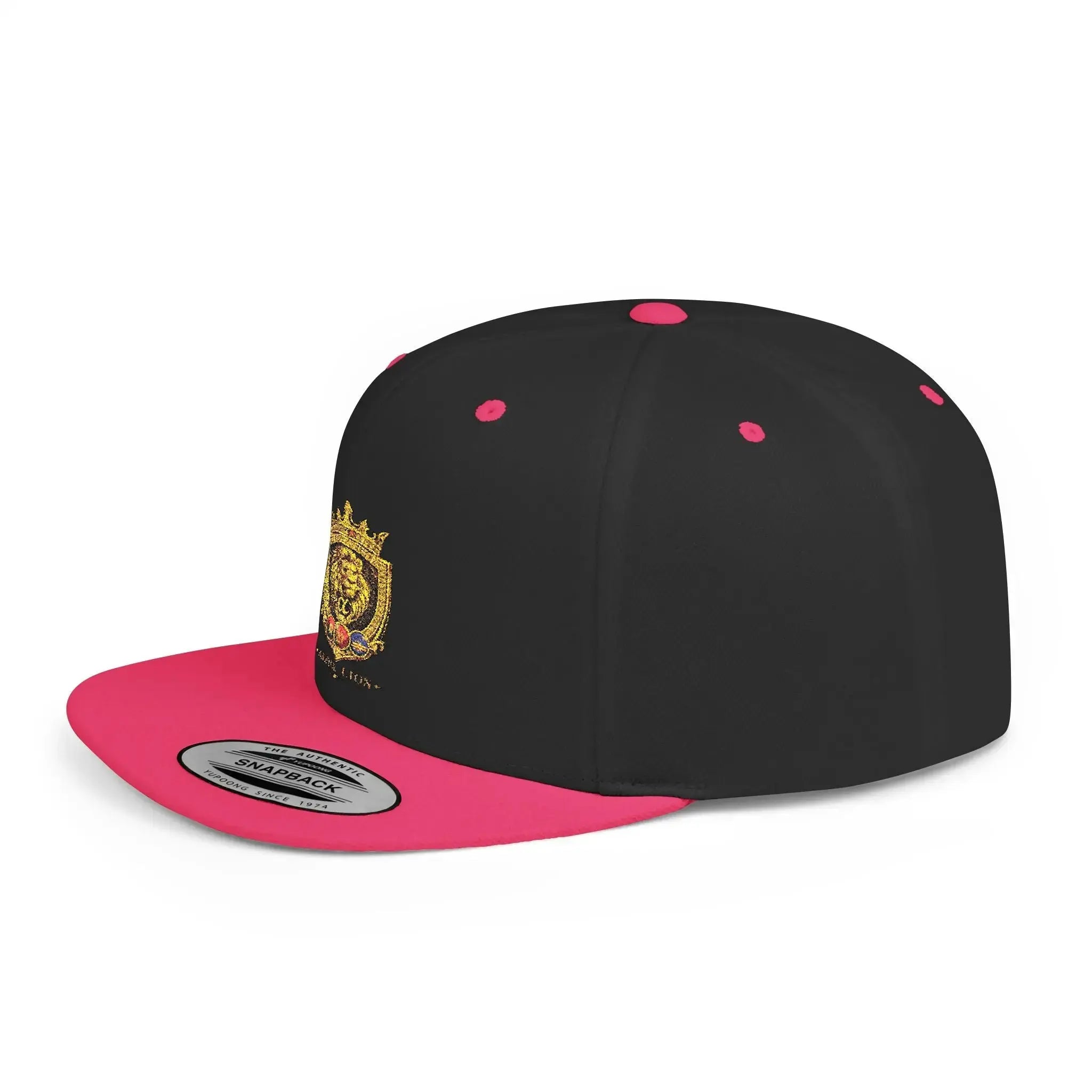 Gold Lion Crest Snapback Cap Printify