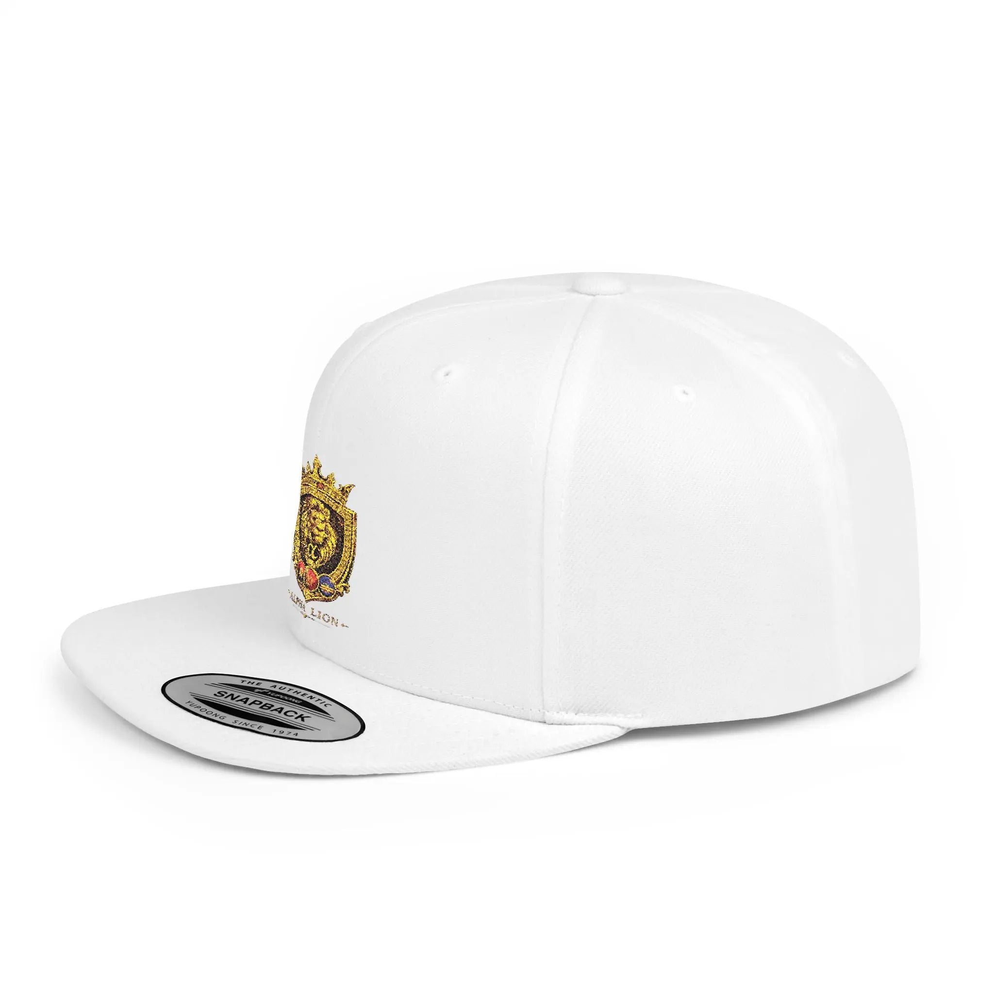Gold Lion Crest Snapback Cap Printify